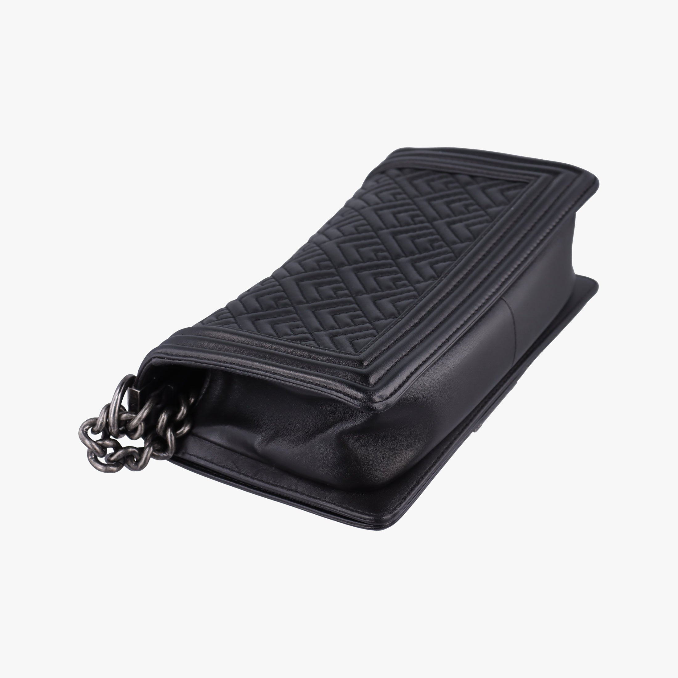 Pre-owned Chanel BOY CHANEL Black lambskin A67086 shoulderbag | stylenewstar