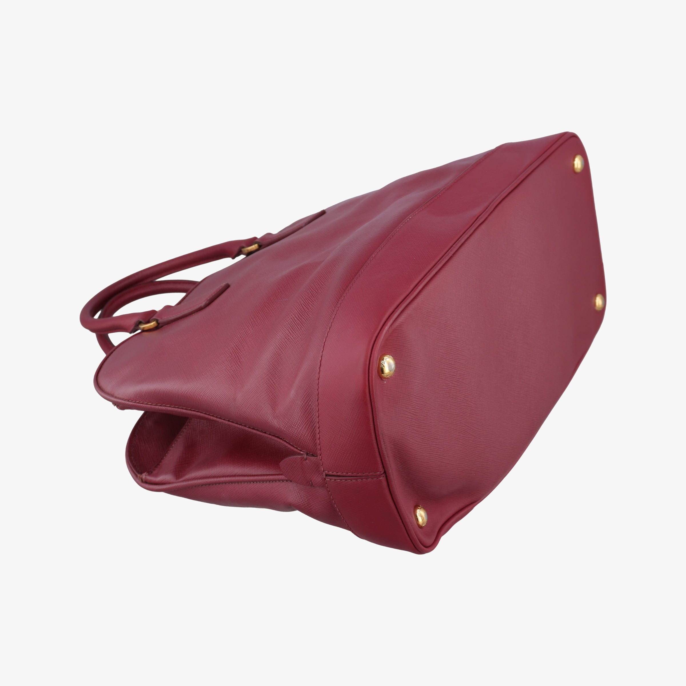 Pre-owned Prada Promenade Burgundy SAFFIANO Leather BN2558 shoulderbag | stylenewstar