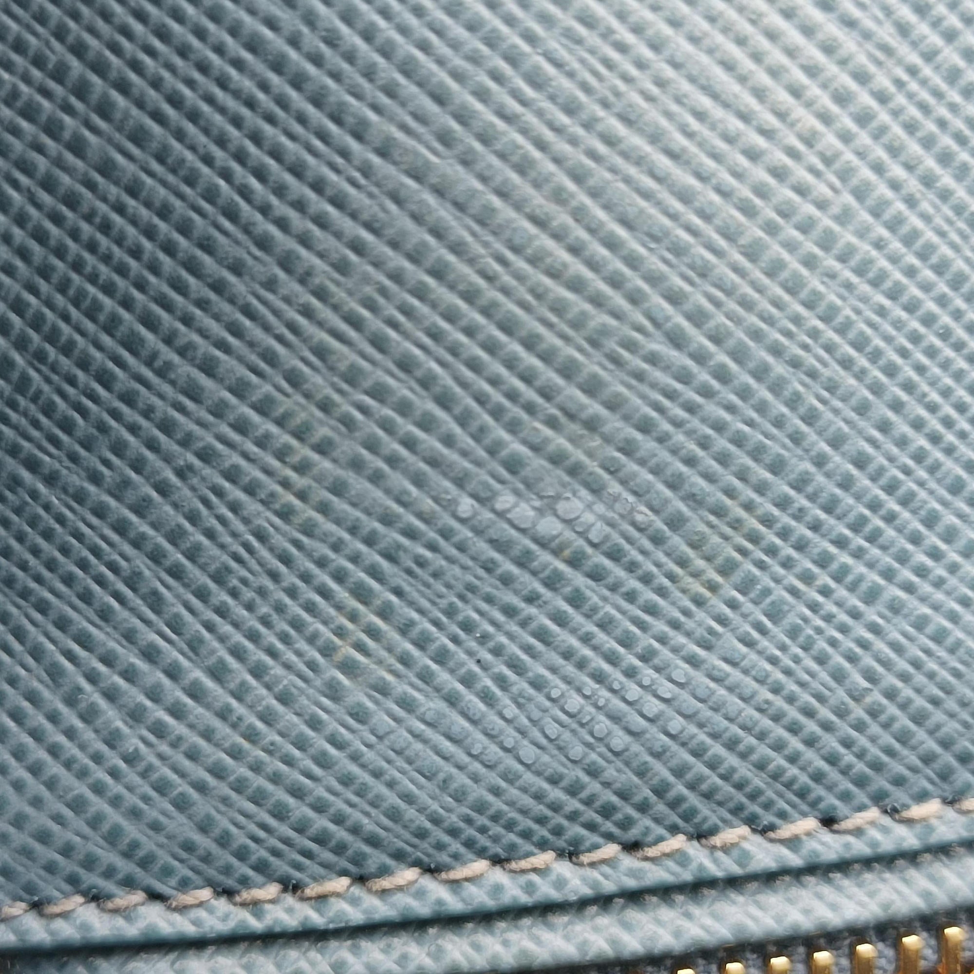 Pre-owned Prada Promenade Blue SAFFIANO Leather BL0837 shoulderbag | stylenewstar