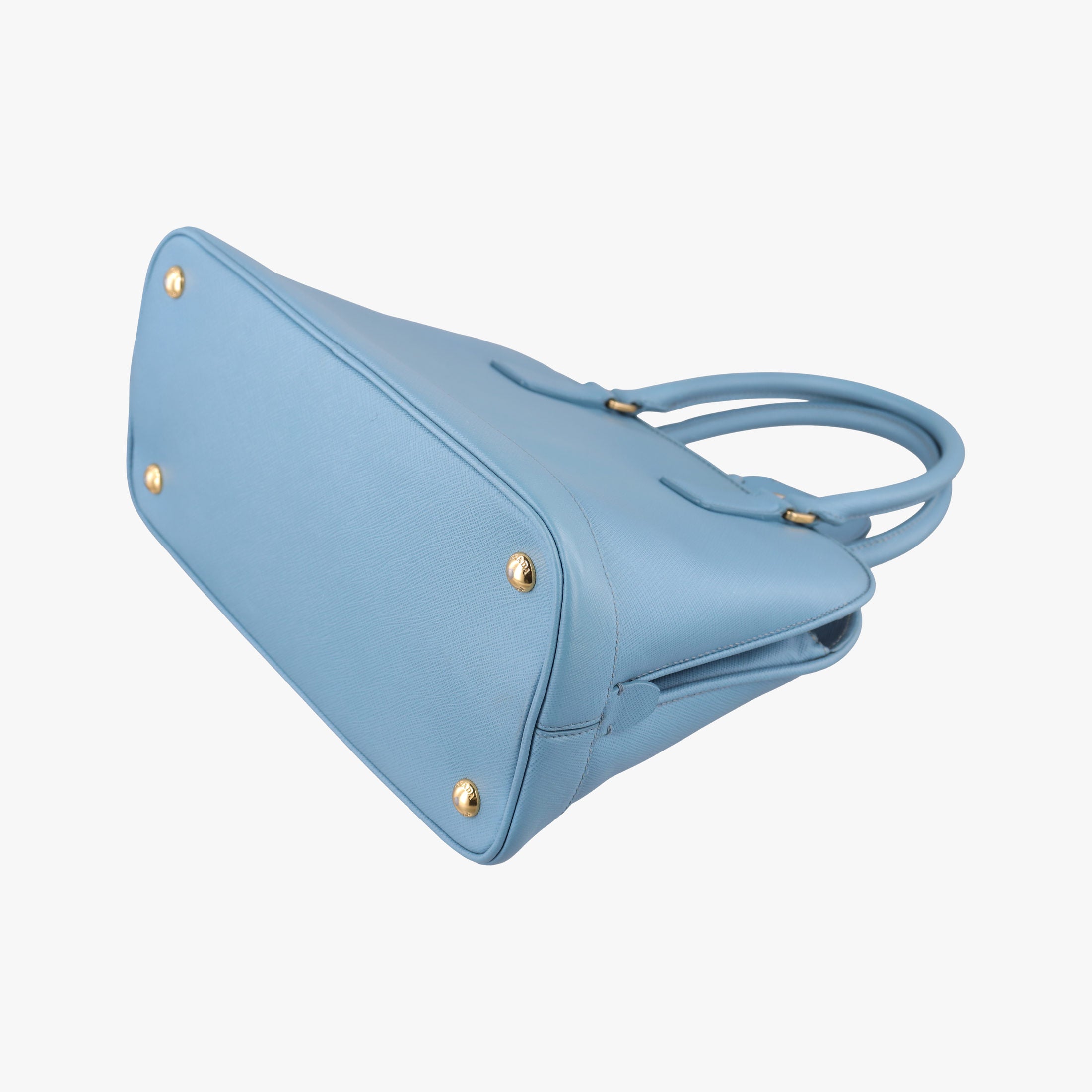 Pre-owned Prada Promenade Blue SAFFIANO Leather BL0837 shoulderbag | stylenewstar