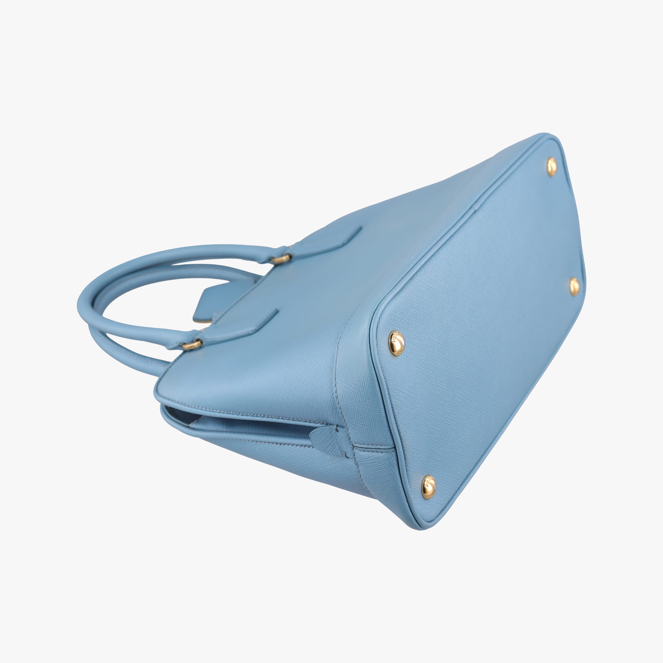 Pre-owned Prada Promenade Blue SAFFIANO Leather BL0837 shoulderbag | stylenewstar