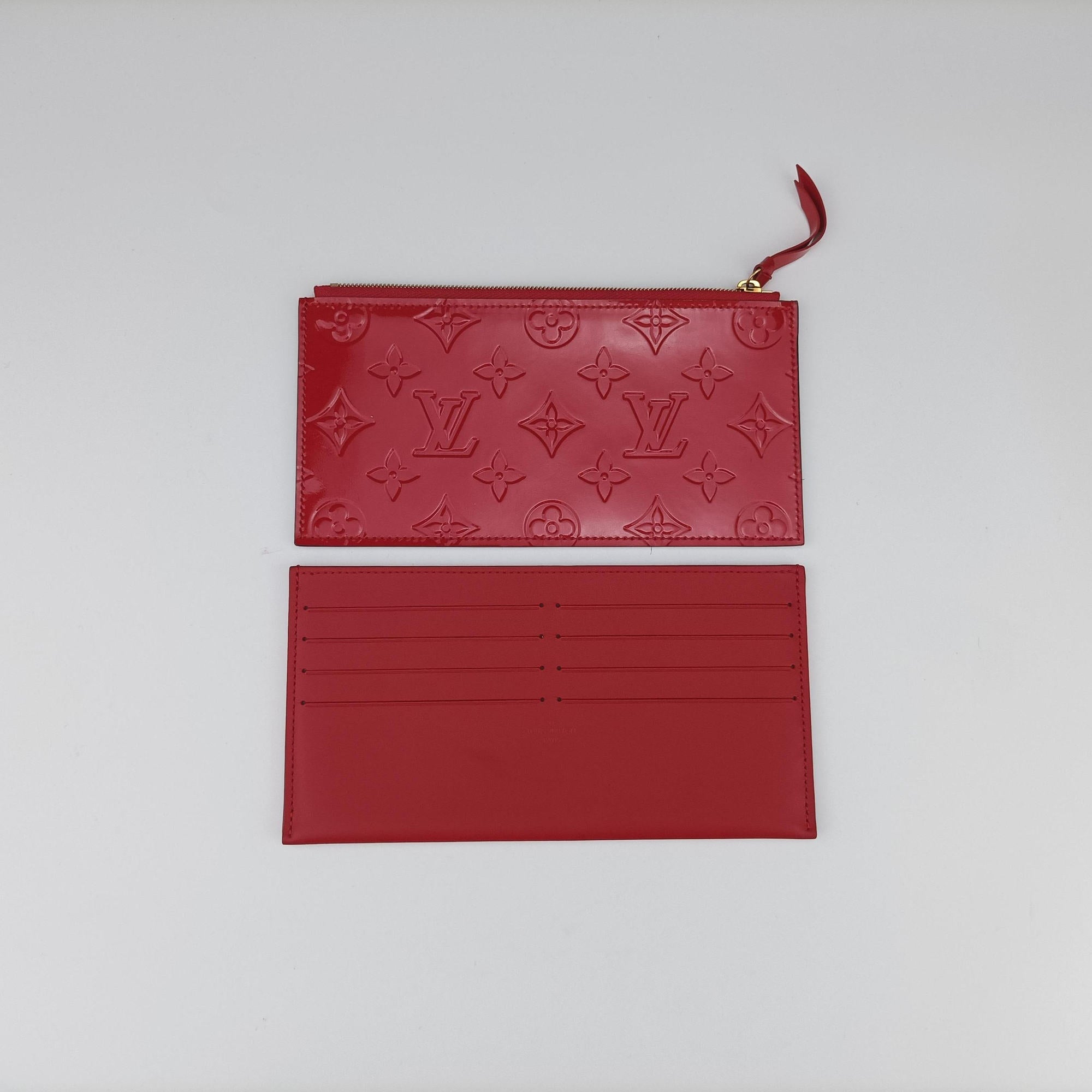 Secondhand Louis Vuitton Pochette Felicie CERISE Vernis M61293 shoulderbag | stylenewstar