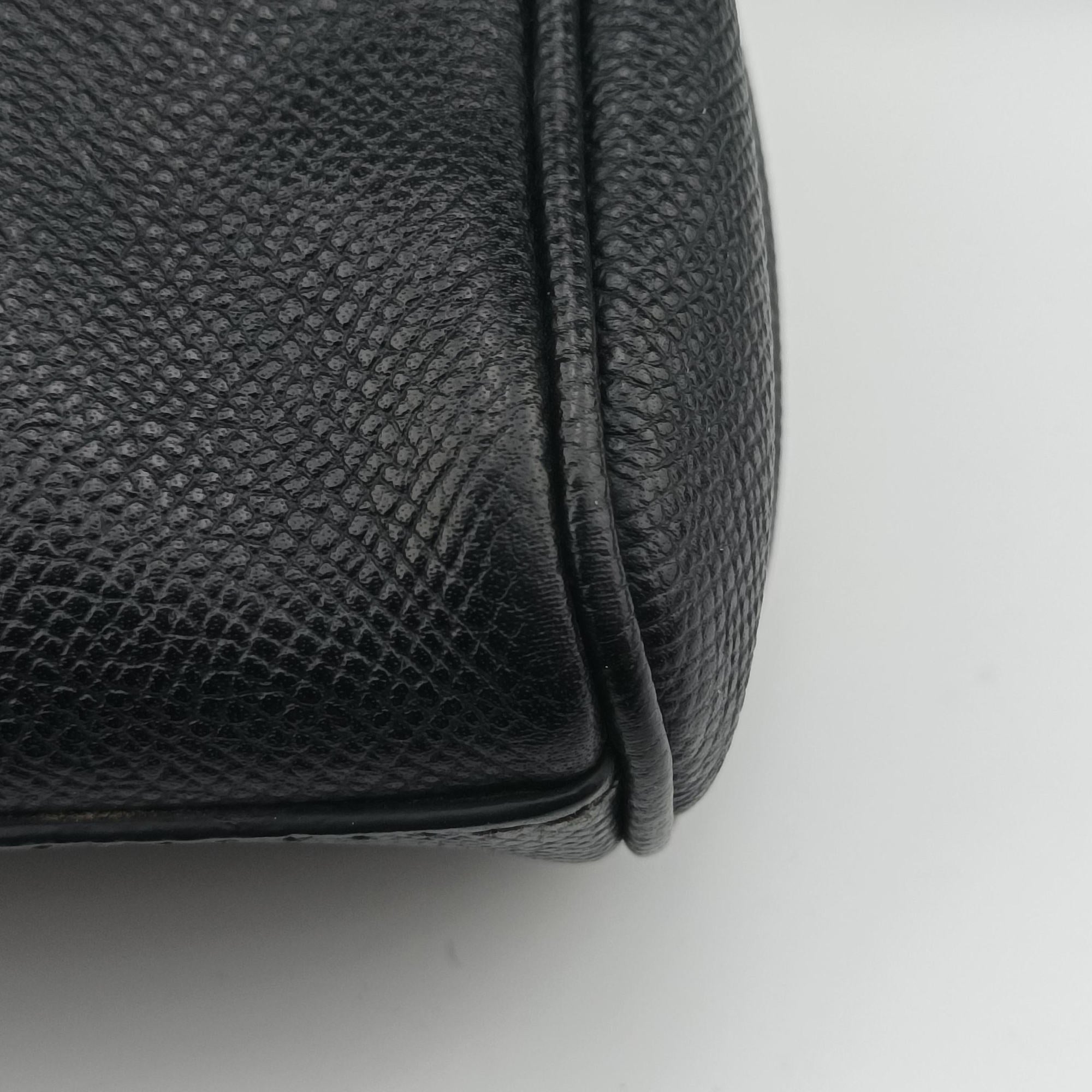 Pre-owned Dolce & Gabbana SICILY Black Leather  shoulderbag | stylenewstar