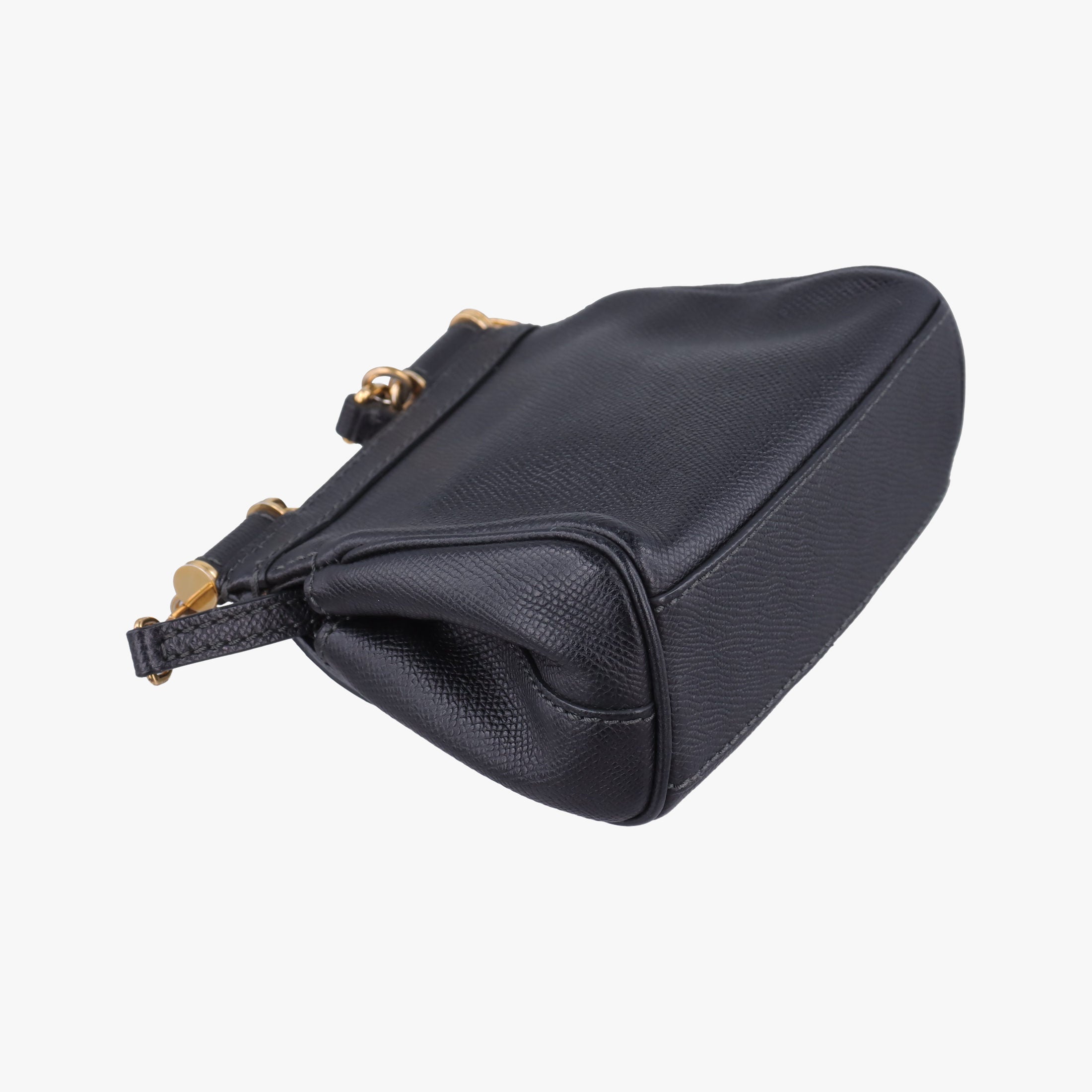 Pre-owned Dolce & Gabbana SICILY Black Leather  shoulderbag | stylenewstar