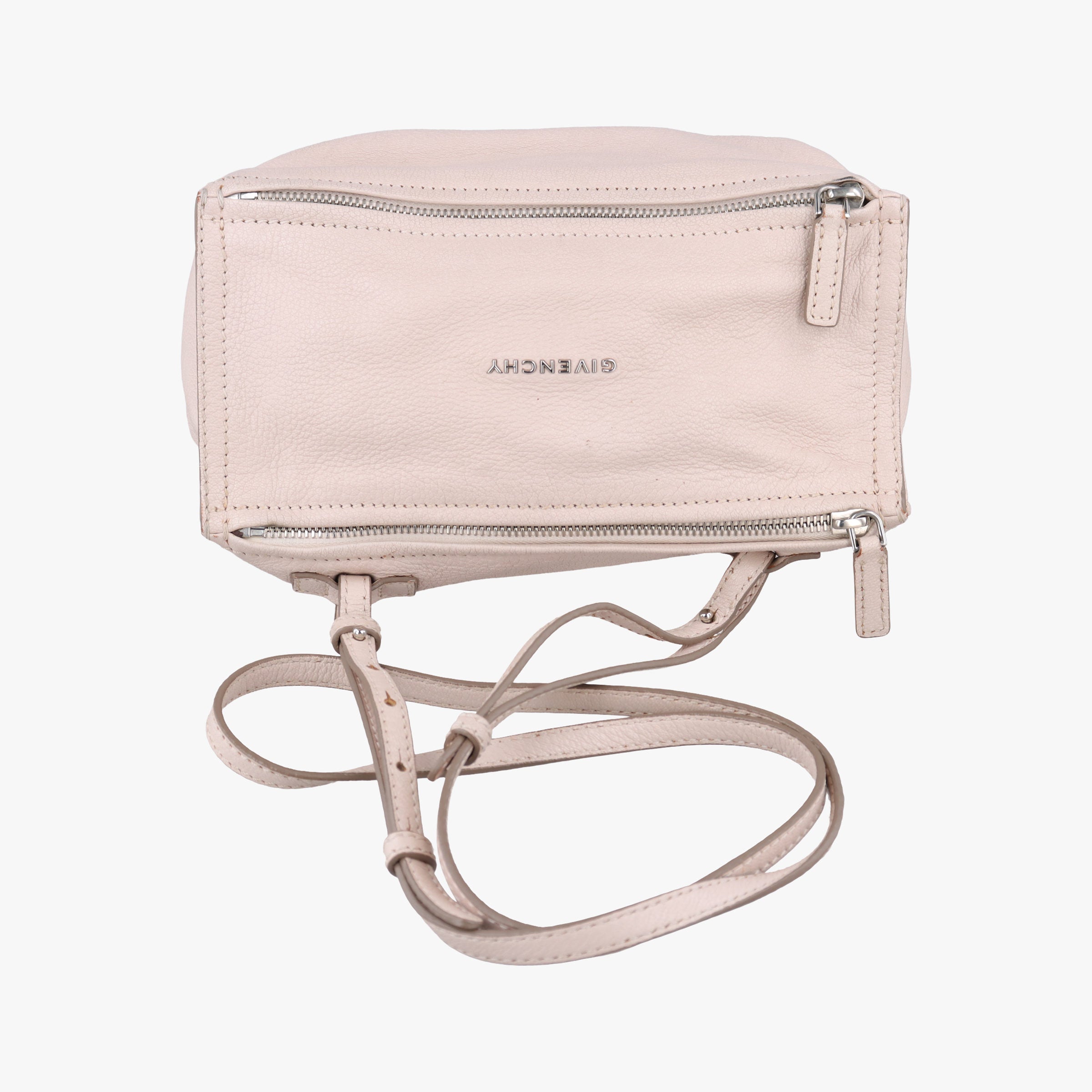 Pre-owned Givenchy Pandora Pink leather  shoulderbag | stylenewstar