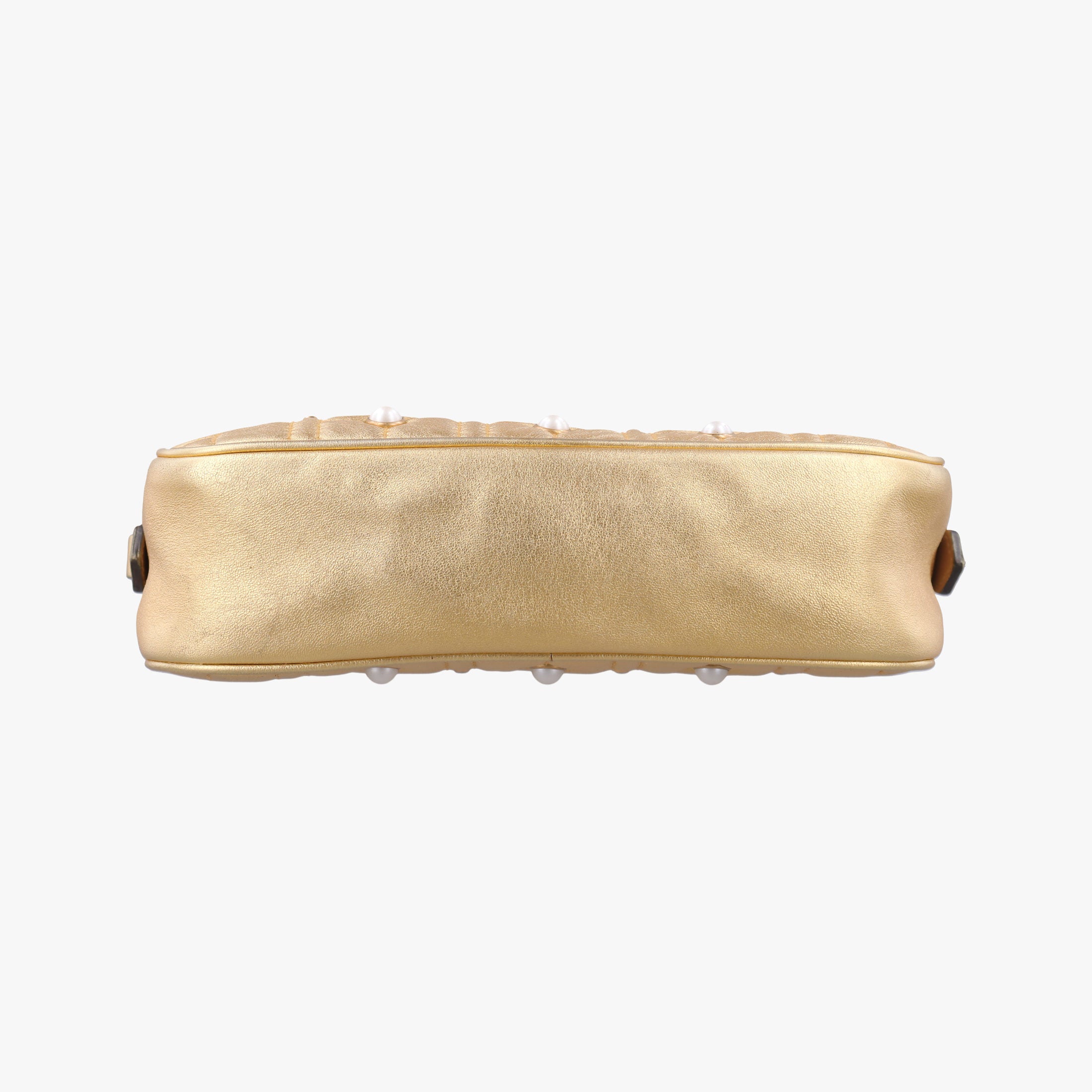 Pre-owned Gucci GG Marmont Golden Leather 447632 shoulderbag | stylenewstar