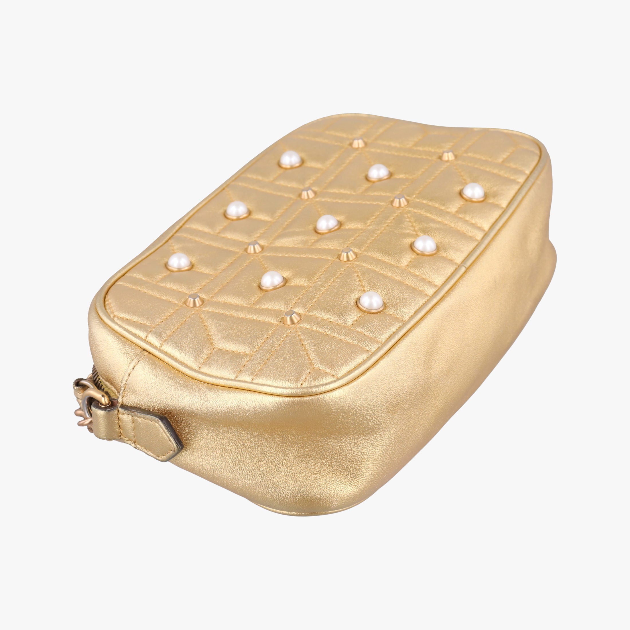 Pre-owned Gucci GG Marmont Golden Leather 447632 shoulderbag | stylenewstar