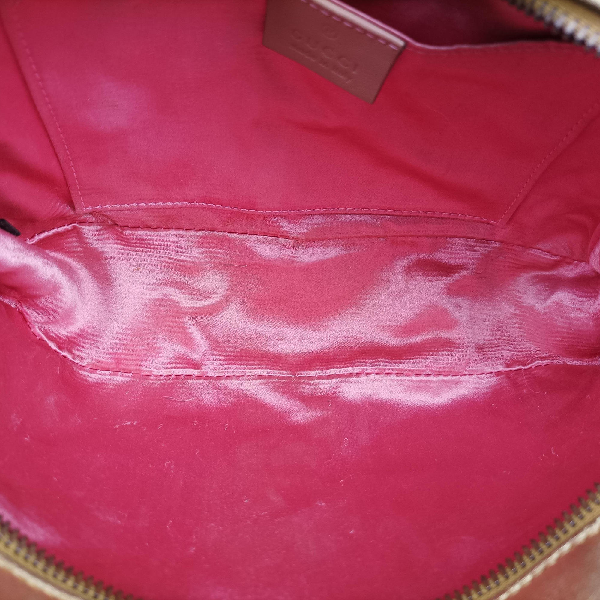 Pre-owned Gucci GG Marmont Golden Leather 447632 shoulderbag | stylenewstar
