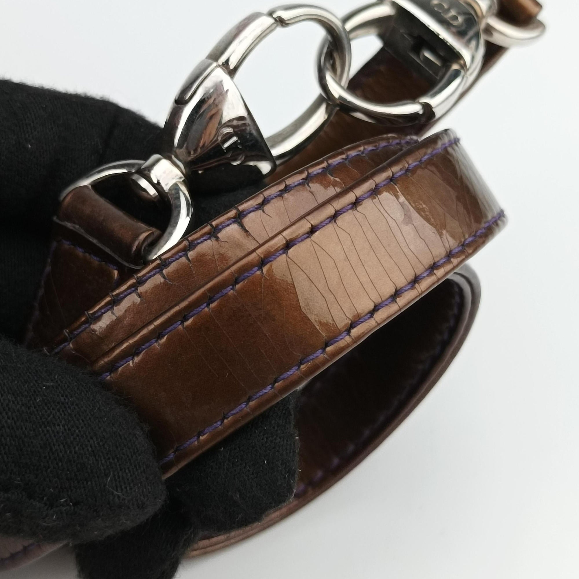 Secondhand Christian Dior Lady Dior Purple×Orange×Brown Lambskin  shoulderbag | stylenewstar