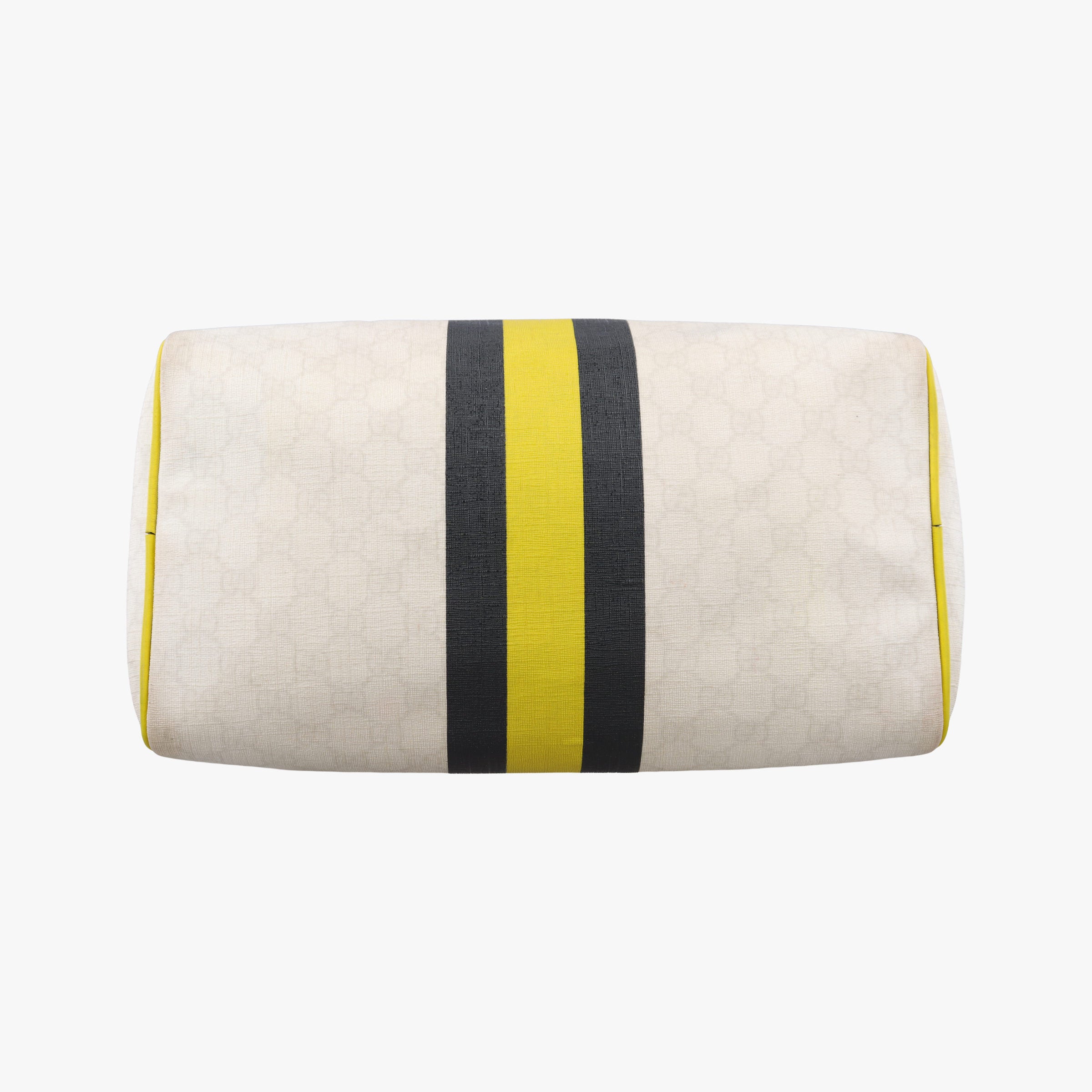 Secondhand Gucci UNICEF Joy White x Black x Yellow PVC coated canvas×leather 189895 handbag | stylenewstar