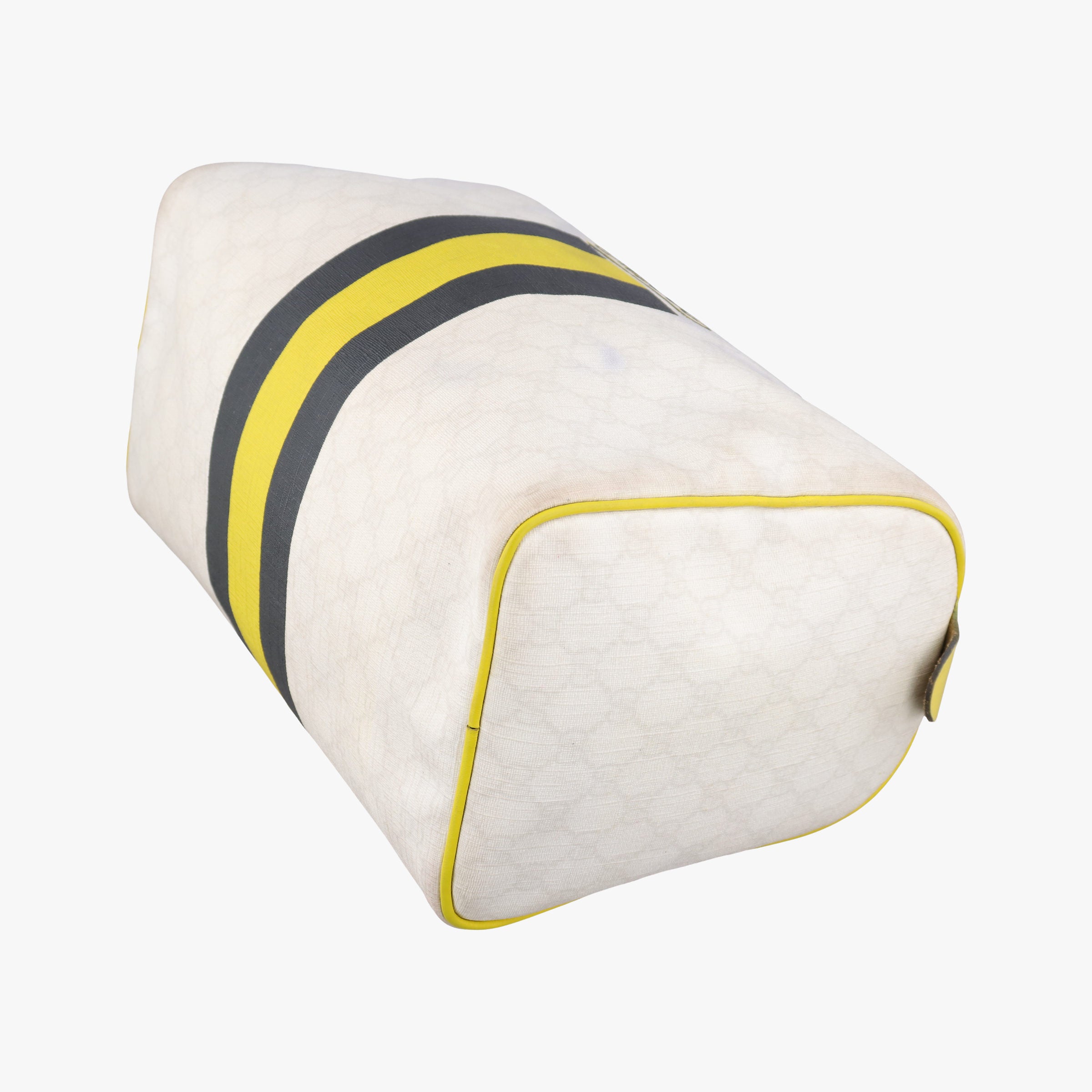 Secondhand Gucci UNICEF Joy White x Black x Yellow PVC coated canvas×leather 189895 handbag | stylenewstar