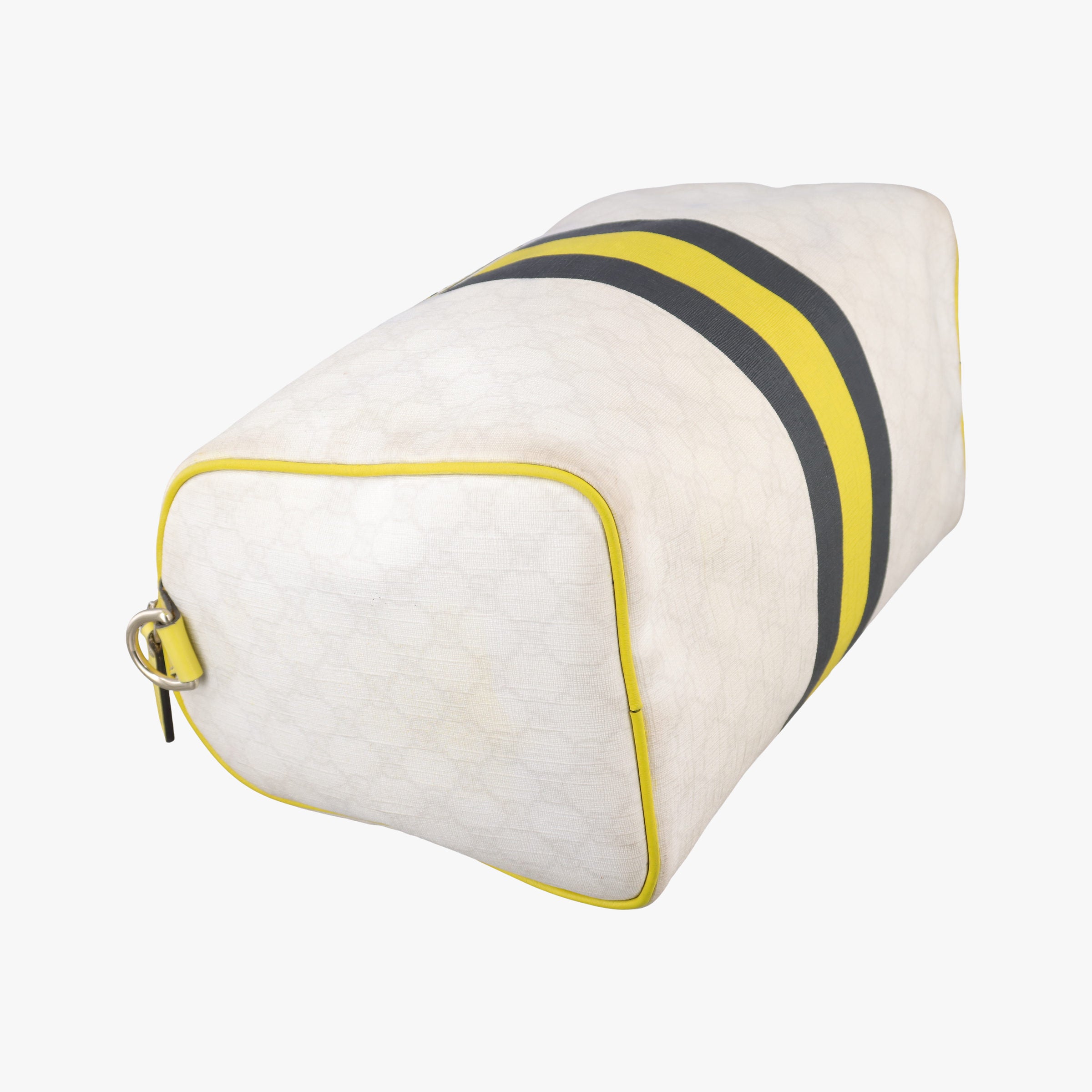 Secondhand Gucci UNICEF Joy White x Black x Yellow PVC coated canvas×leather 189895 handbag | stylenewstar