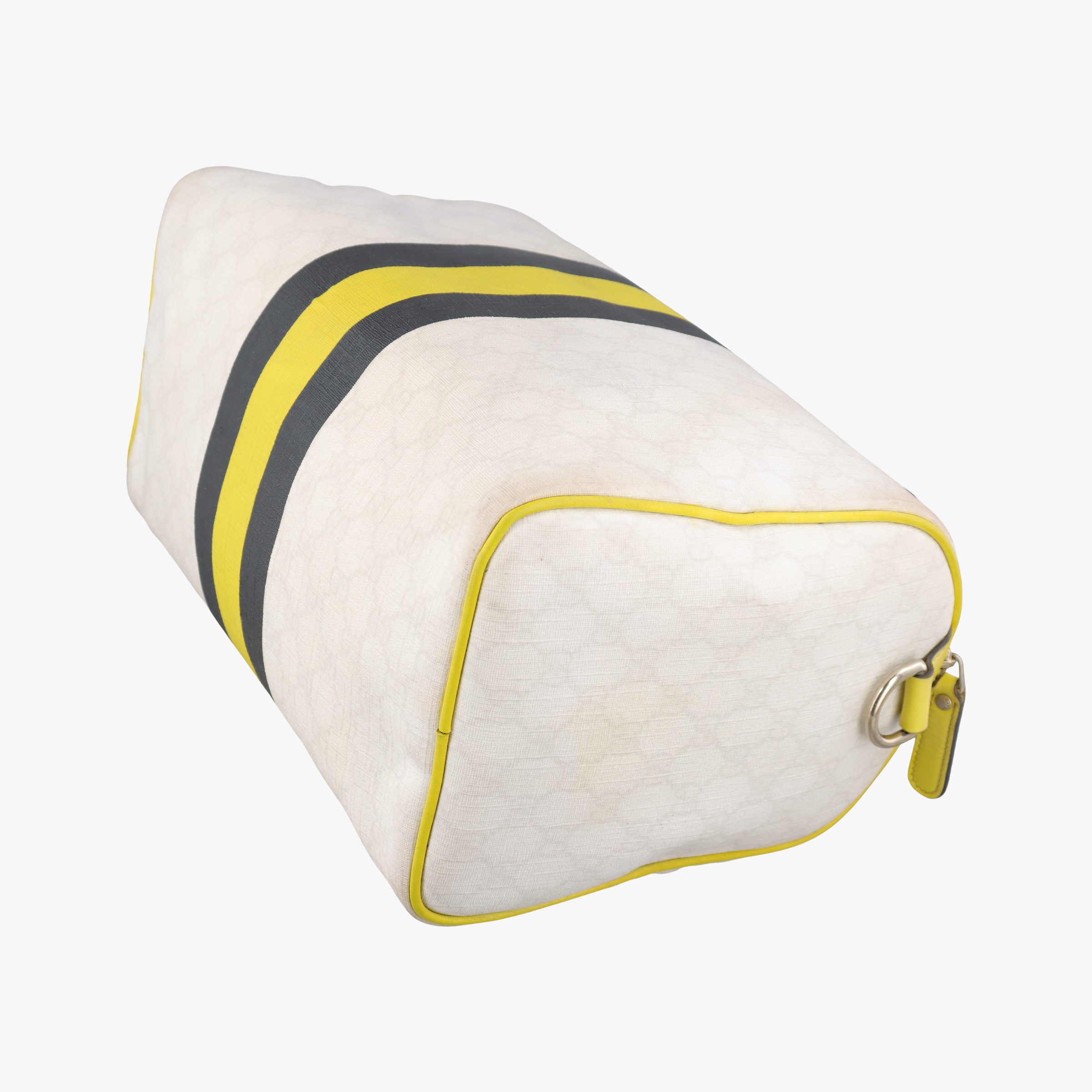 Secondhand Gucci UNICEF Joy White x Black x Yellow PVC coated canvas×leather 189895 handbag | stylenewstar