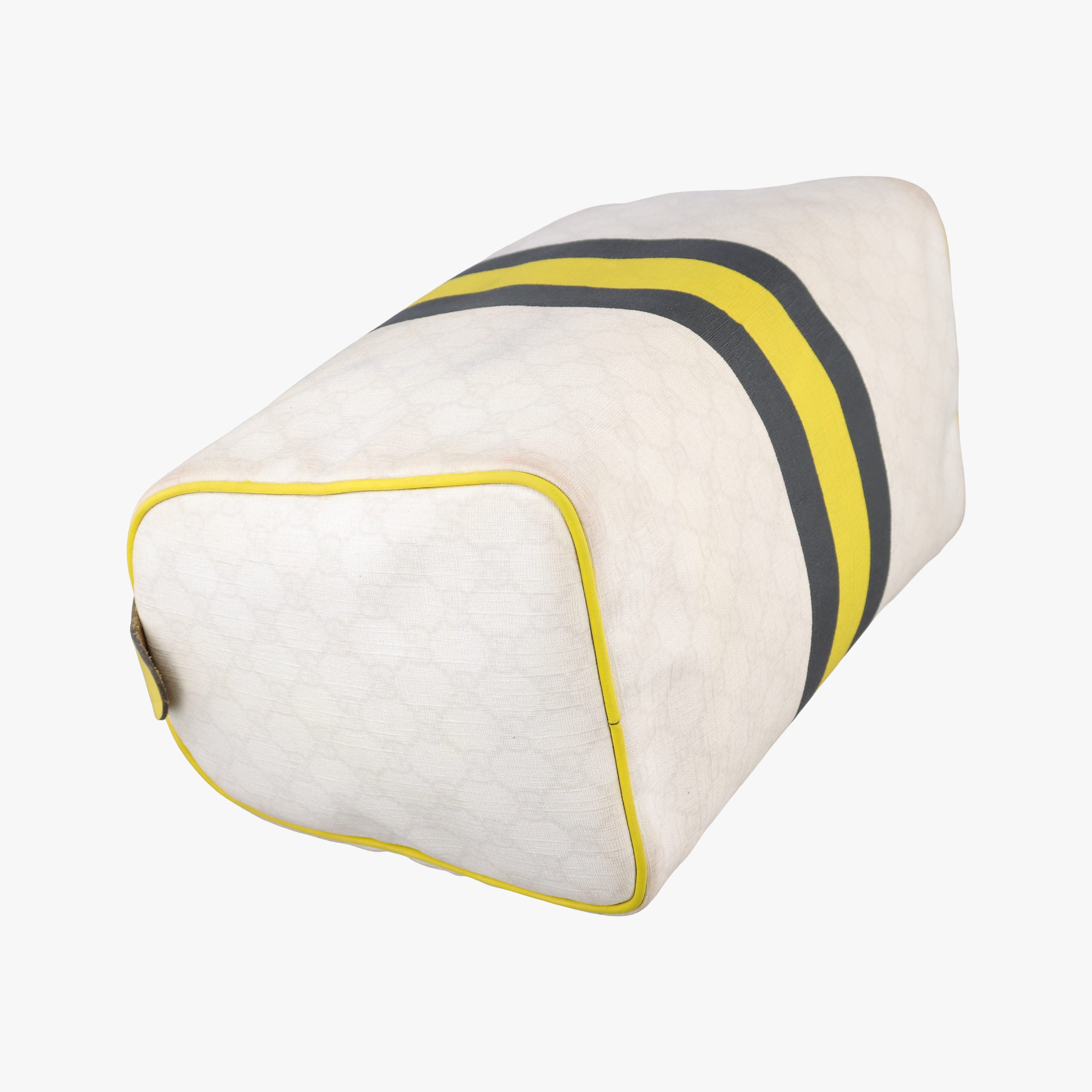 Secondhand Gucci UNICEF Joy White x Black x Yellow PVC coated canvas×leather 189895 handbag | stylenewstar