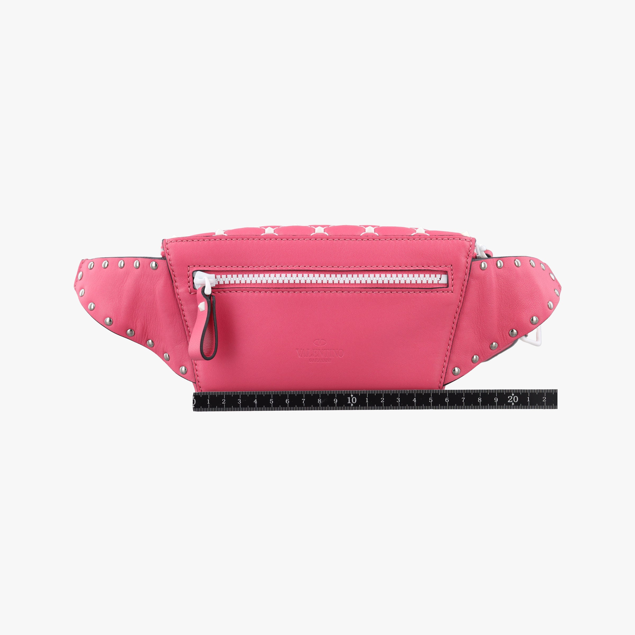 Pre-owned Valentino Rockstud Pink Leather  bum bag/waist bag | stylenewstar