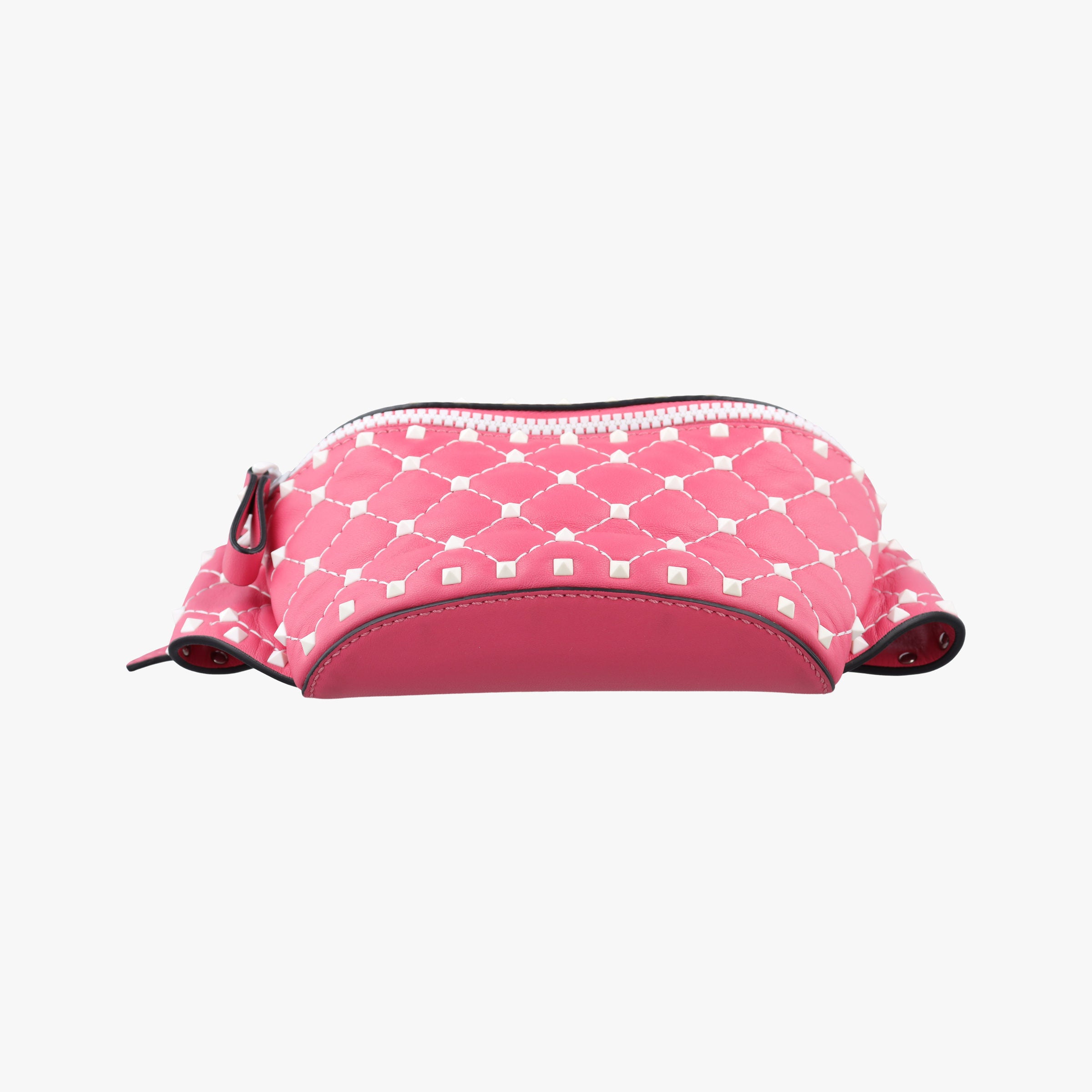 Pre-owned Valentino Rockstud Pink Leather  bum bag/waist bag | stylenewstar
