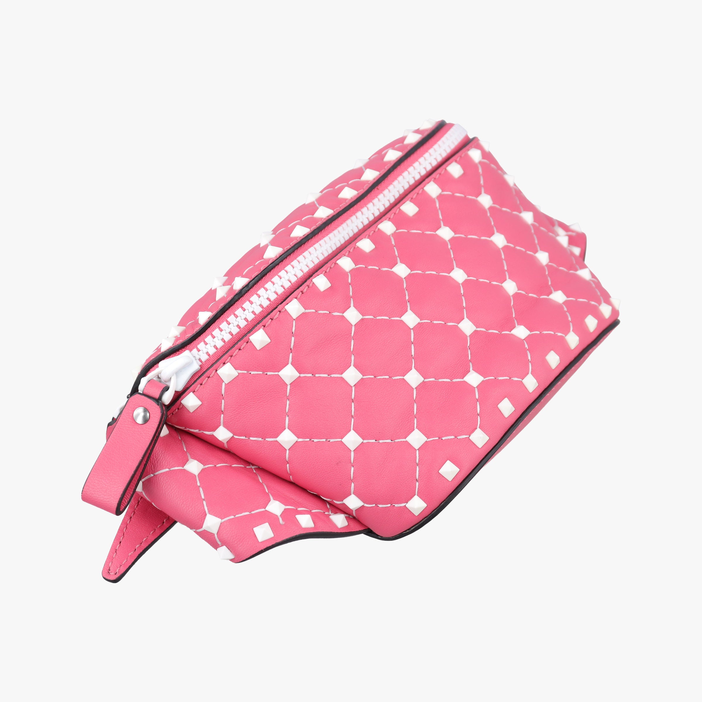 Pre-owned Valentino Rockstud Pink Leather  bum bag/waist bag | stylenewstar