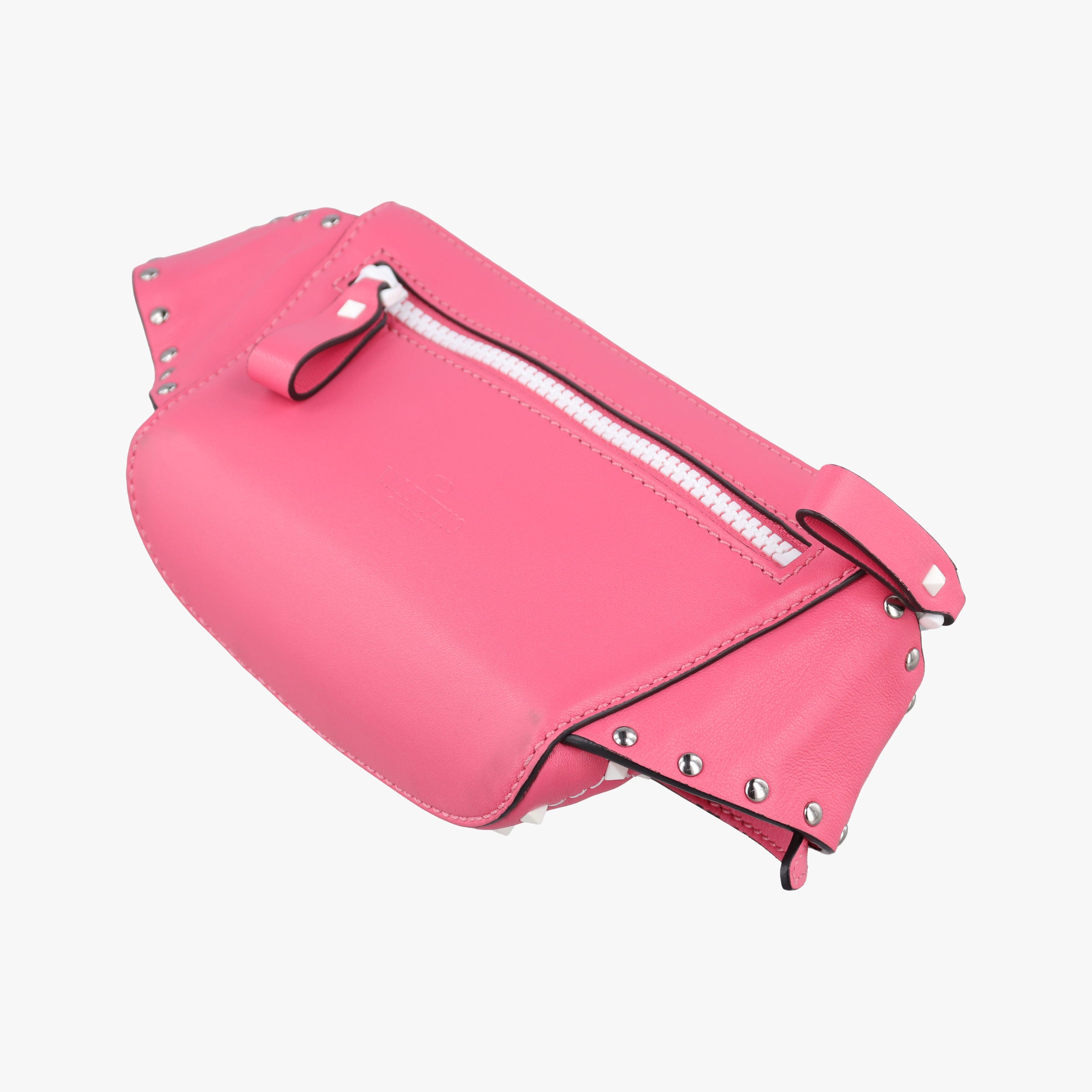 Pre-owned Valentino Rockstud Pink Leather  bum bag/waist bag | stylenewstar