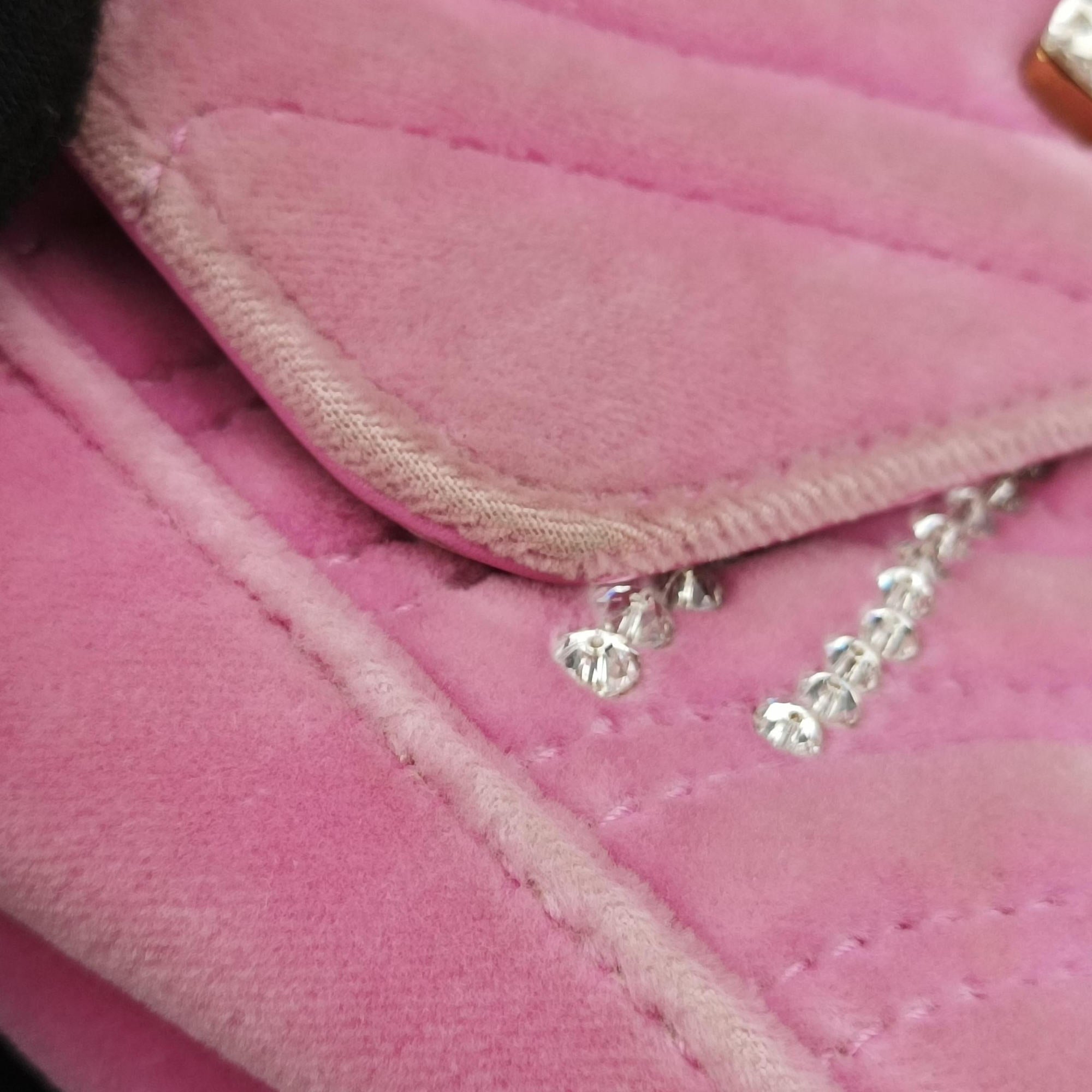 Pre-owned Gucci GG Marmont Pink velour 443497 shoulderbag | stylenewstar