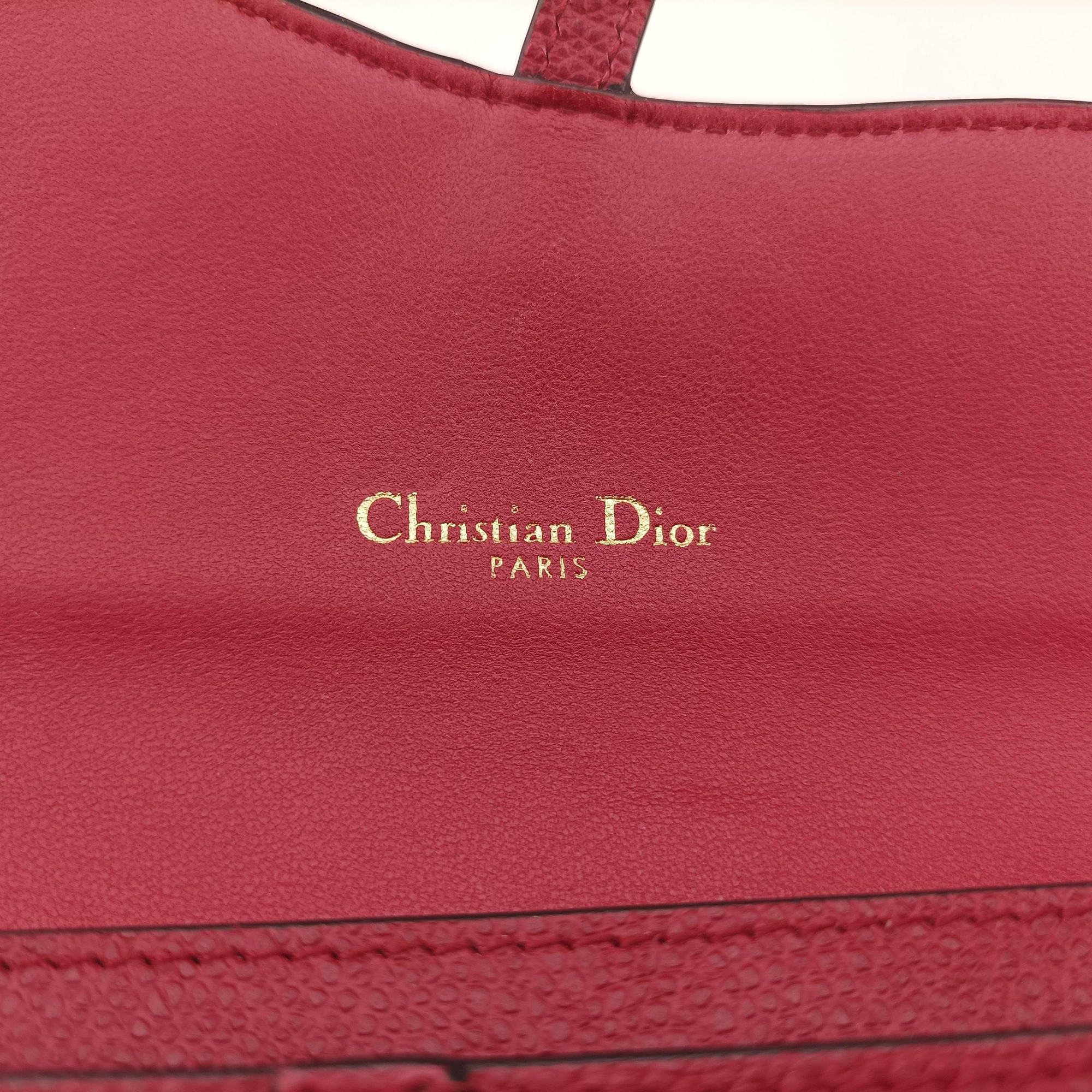 Vintage Christian Dior Saddle Red Leather  shoulderbag | stylenewstar