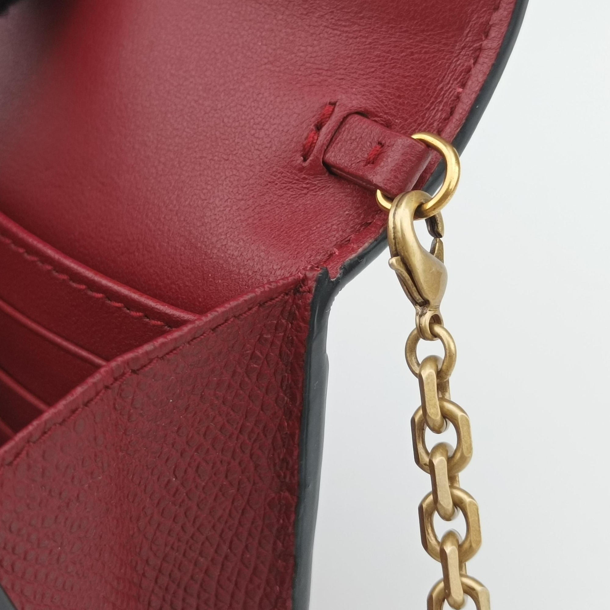 Vintage Christian Dior Saddle Red Leather  shoulderbag | stylenewstar