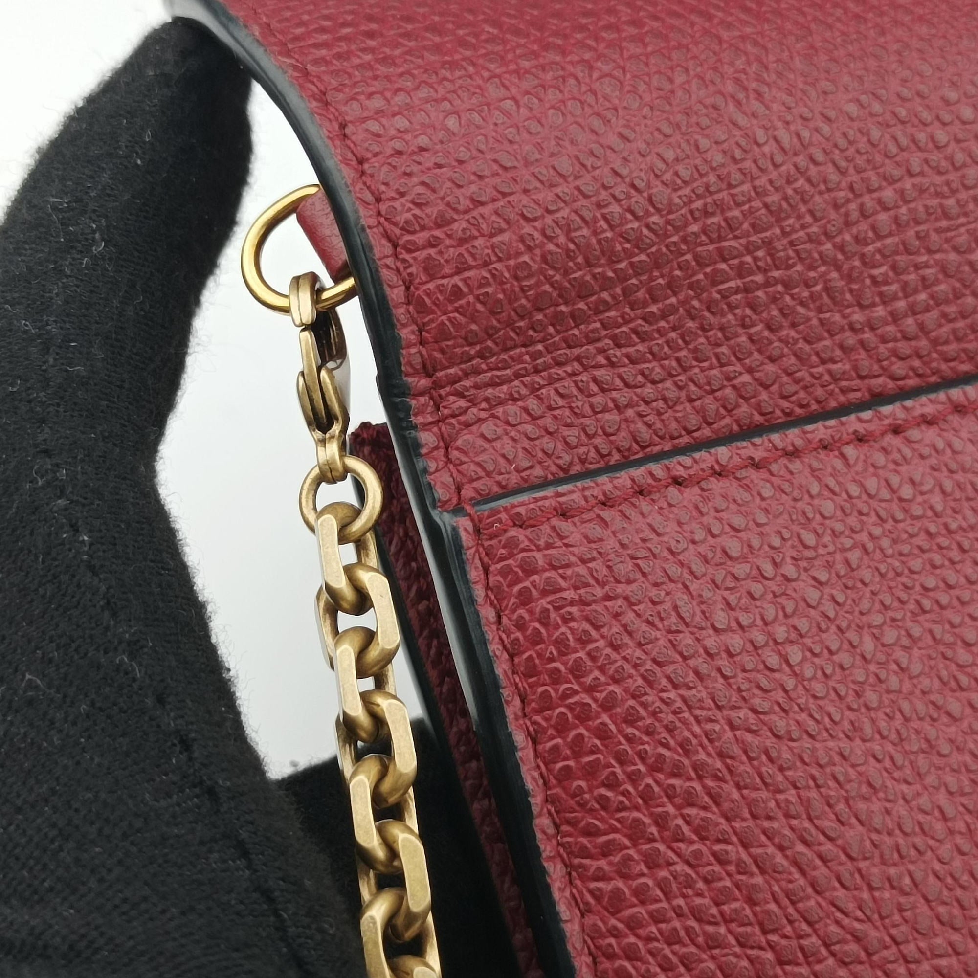 Vintage Christian Dior Saddle Red Leather  shoulderbag | stylenewstar
