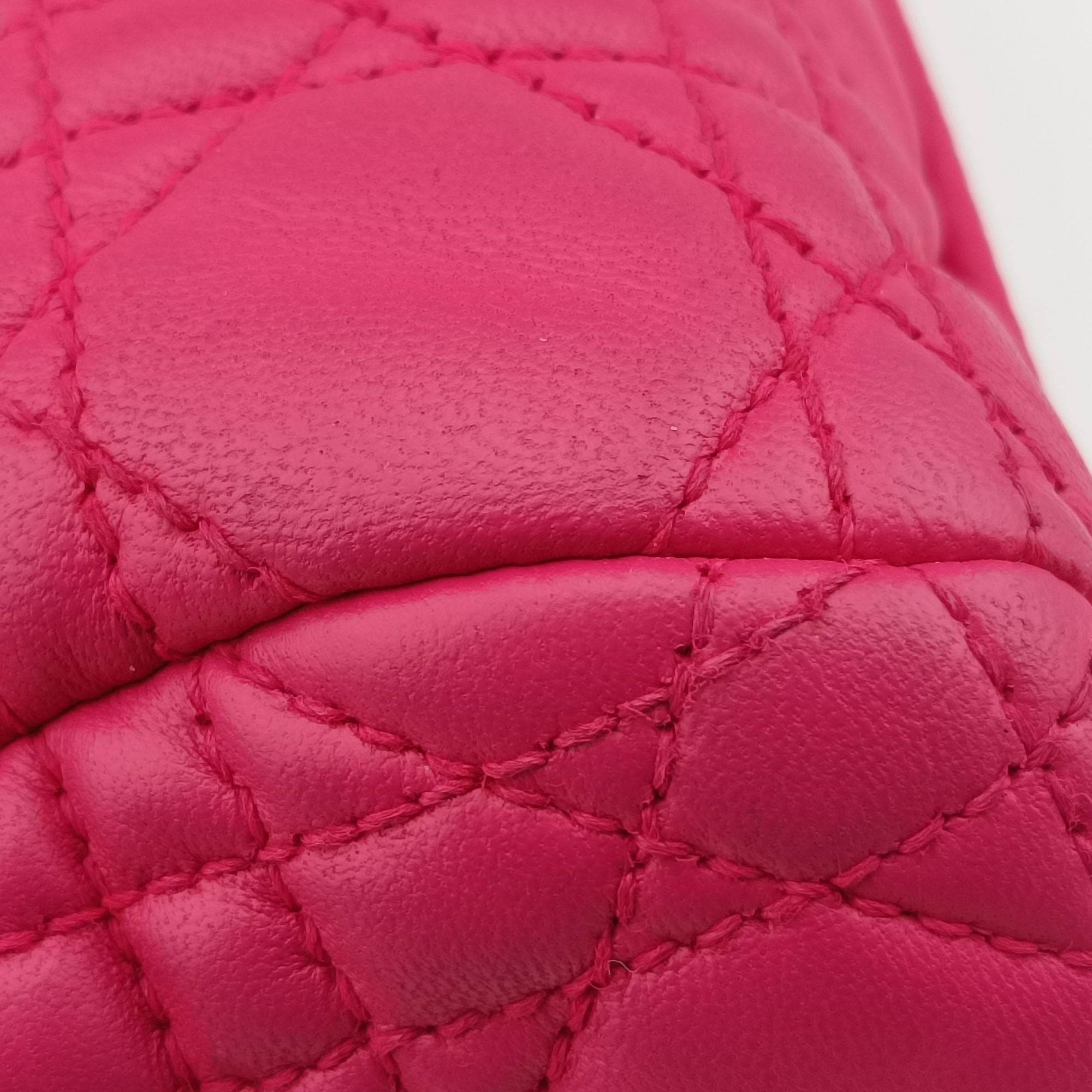Vintage Christian Dior Cannage Soft Shopping Pink lambskin  shoulderbag | stylenewstar