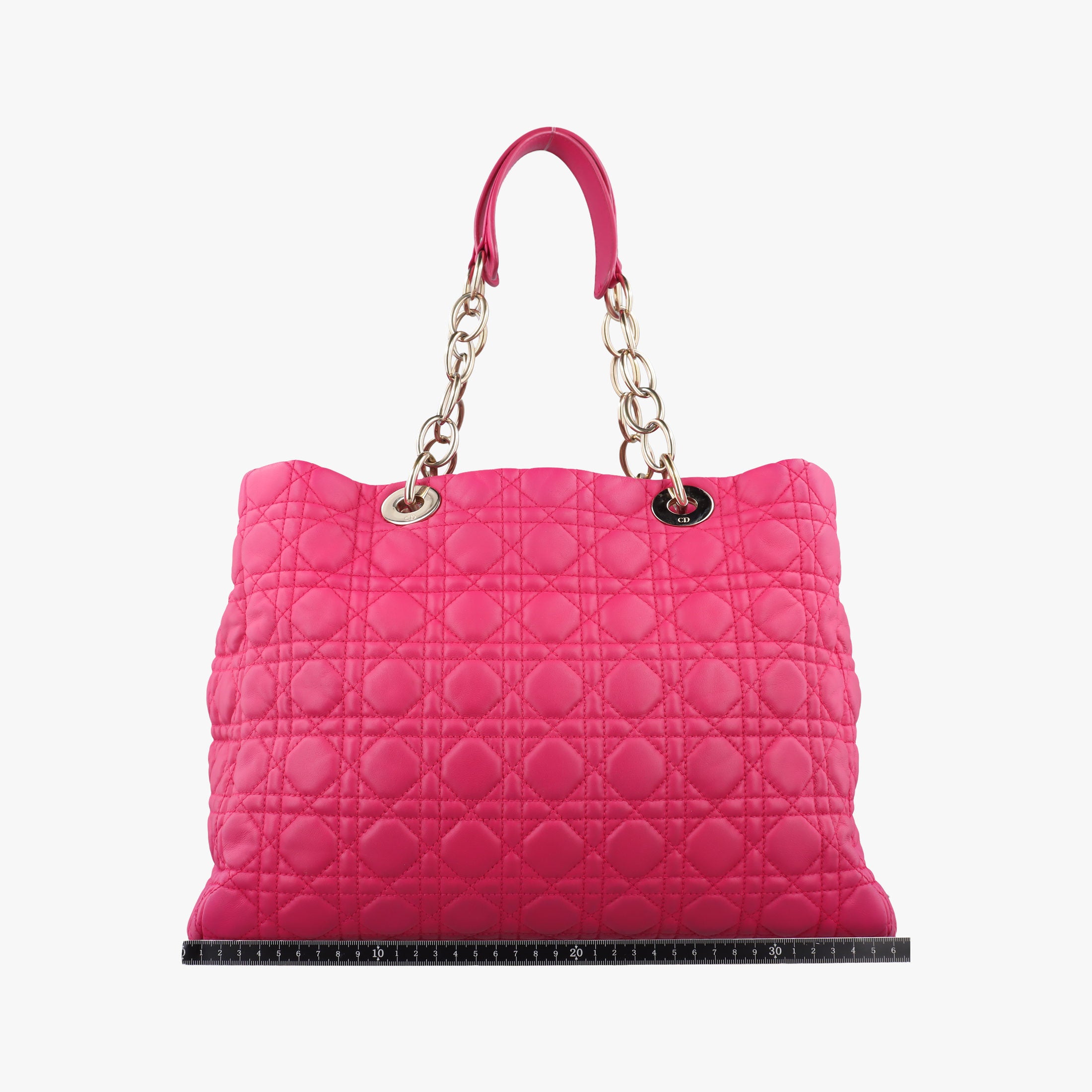 Vintage Christian Dior Cannage Soft Shopping Pink lambskin  shoulderbag | stylenewstar