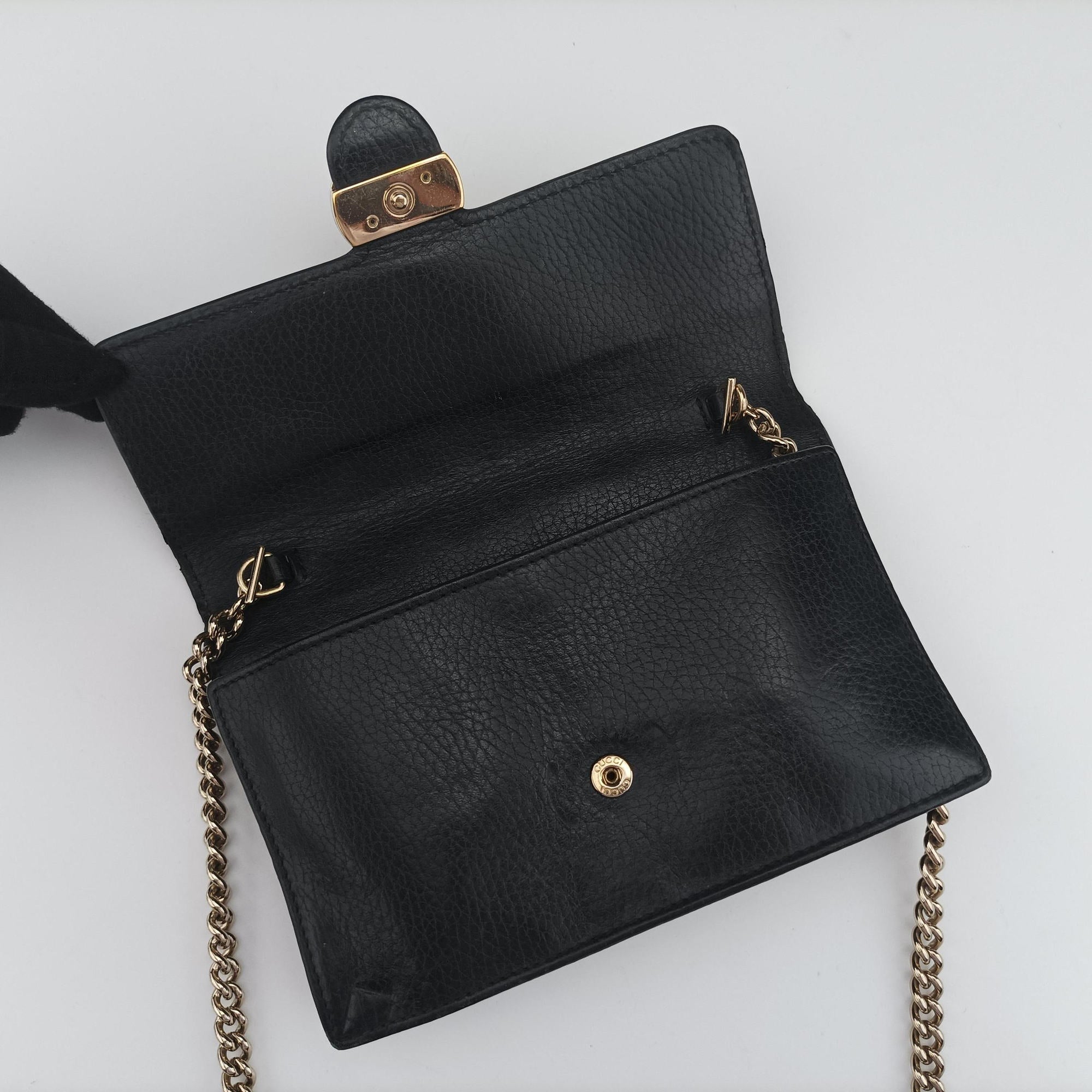 Secondhand Gucci Interlocking G Black Leather 510314 shoulderbag | stylenewstar