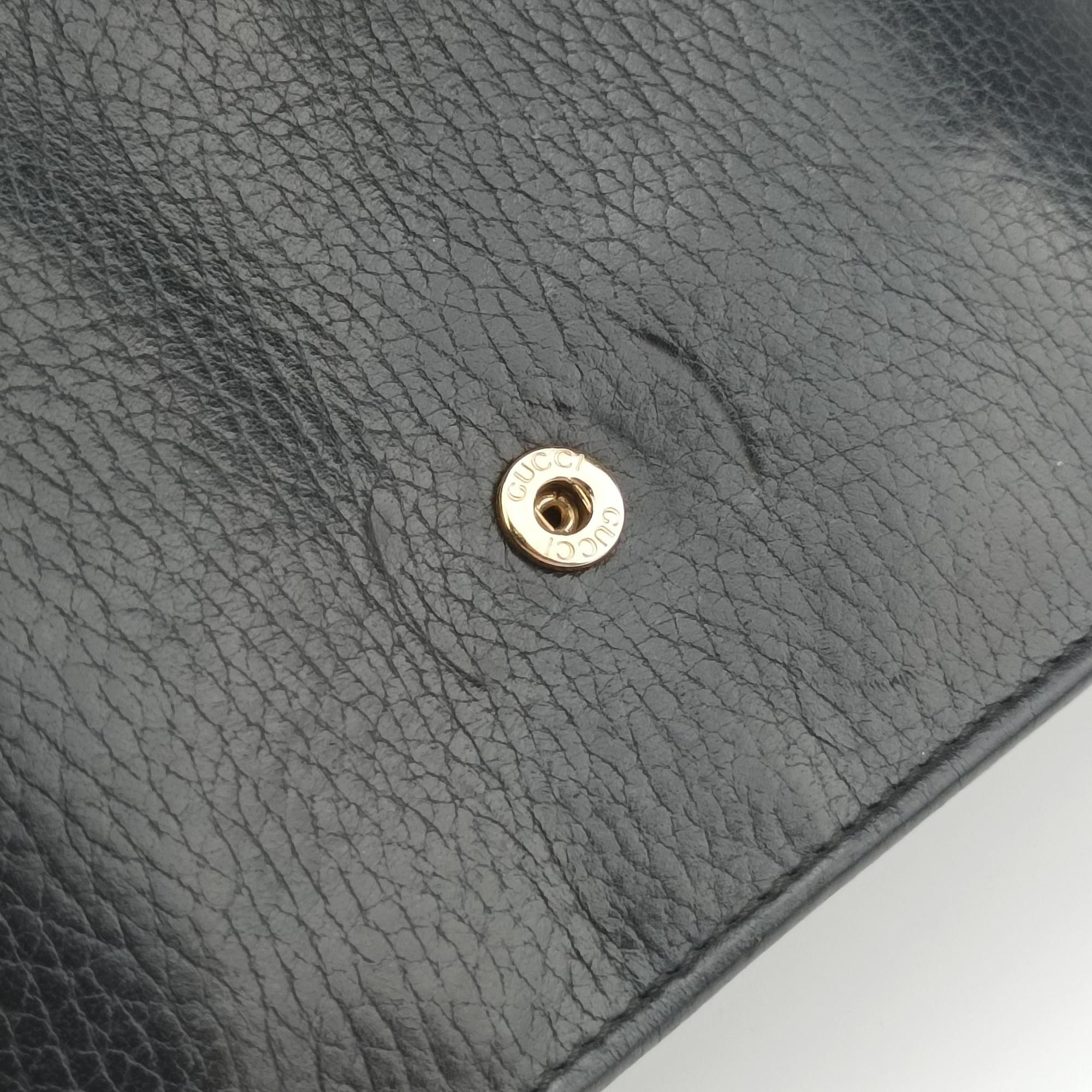 Secondhand Gucci Interlocking G Black Leather 510314 shoulderbag | stylenewstar