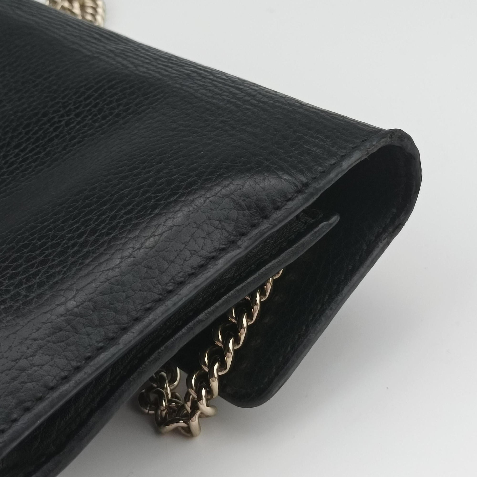 Secondhand Gucci Interlocking G Black Leather 510314 shoulderbag | stylenewstar