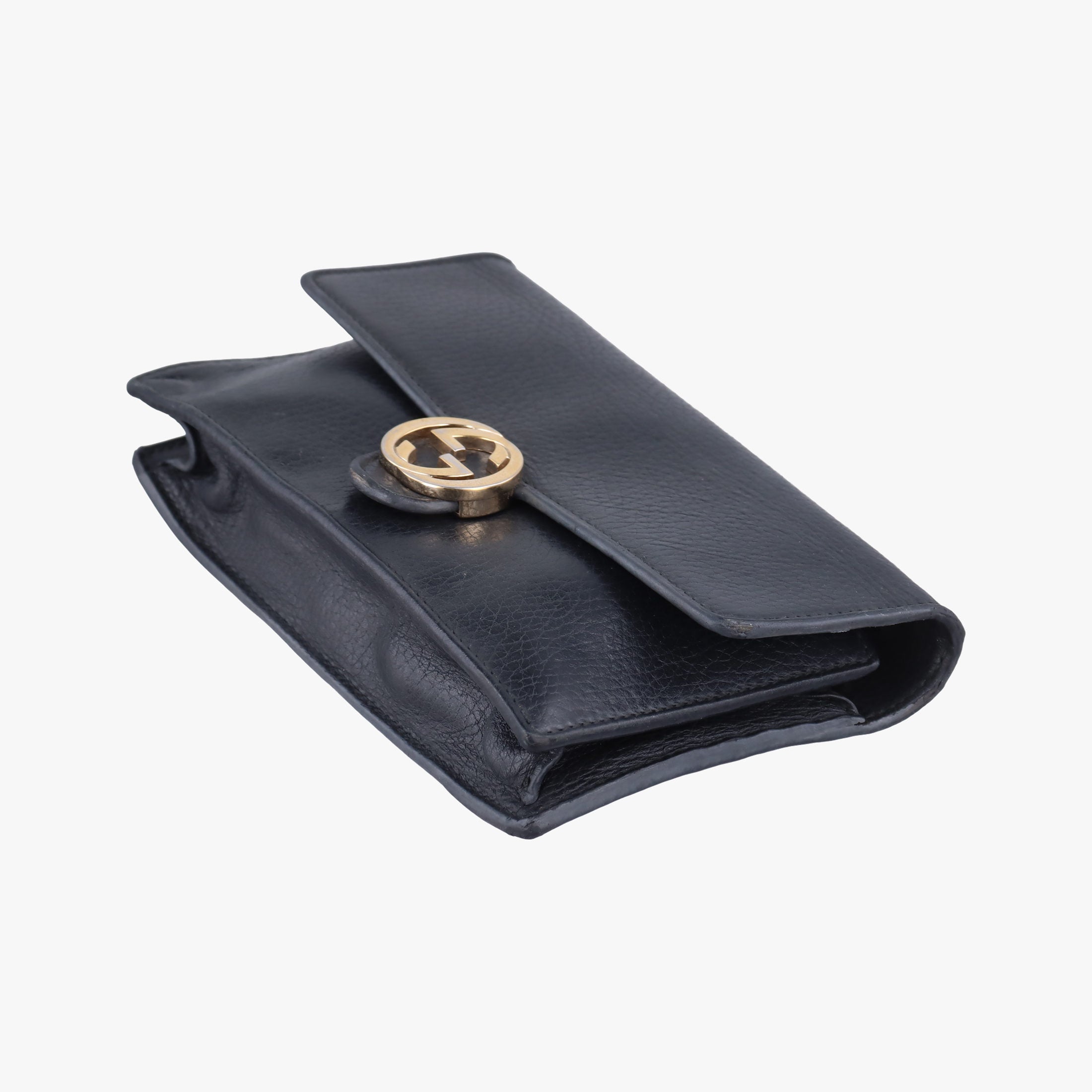 Secondhand Gucci Interlocking G Black Leather 510314 shoulderbag | stylenewstar