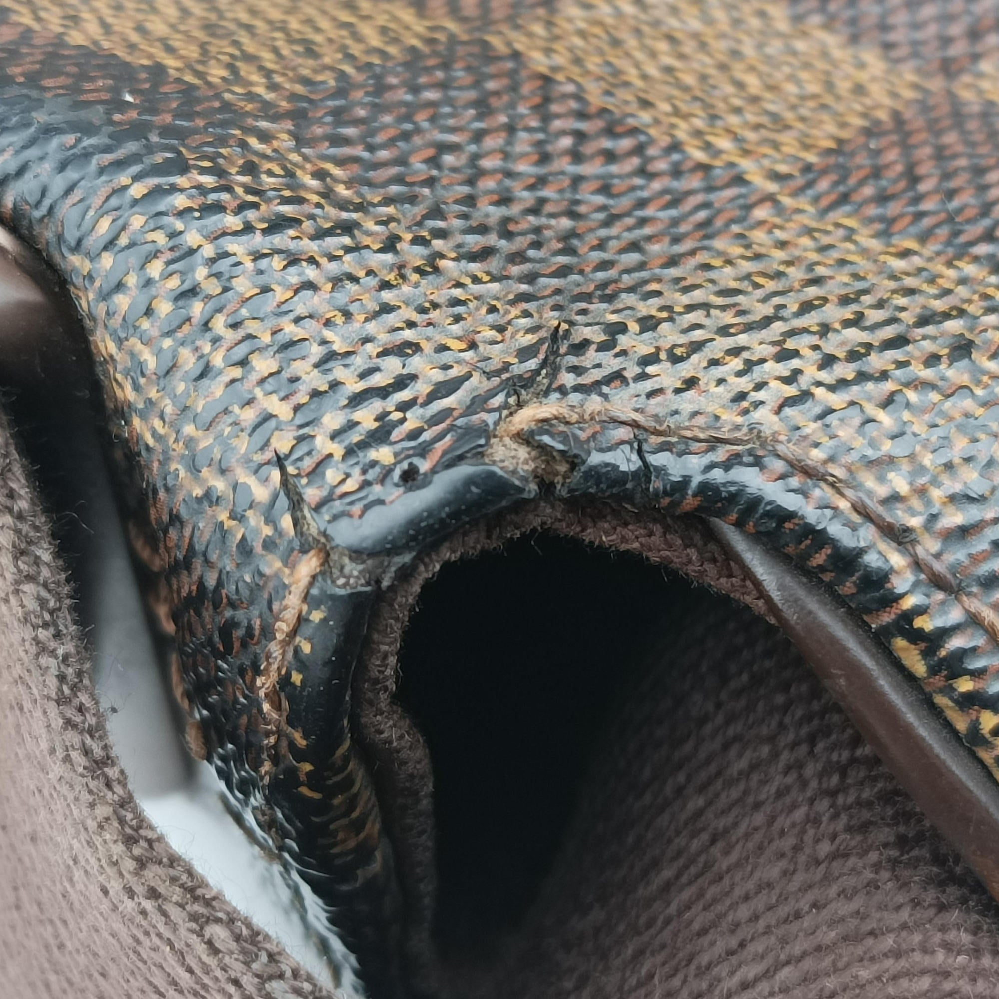 Pre-owned Louis Vuitton BROOKLYN MM EBENE Damier Canvas N51211 shoulderbag | stylenewstar