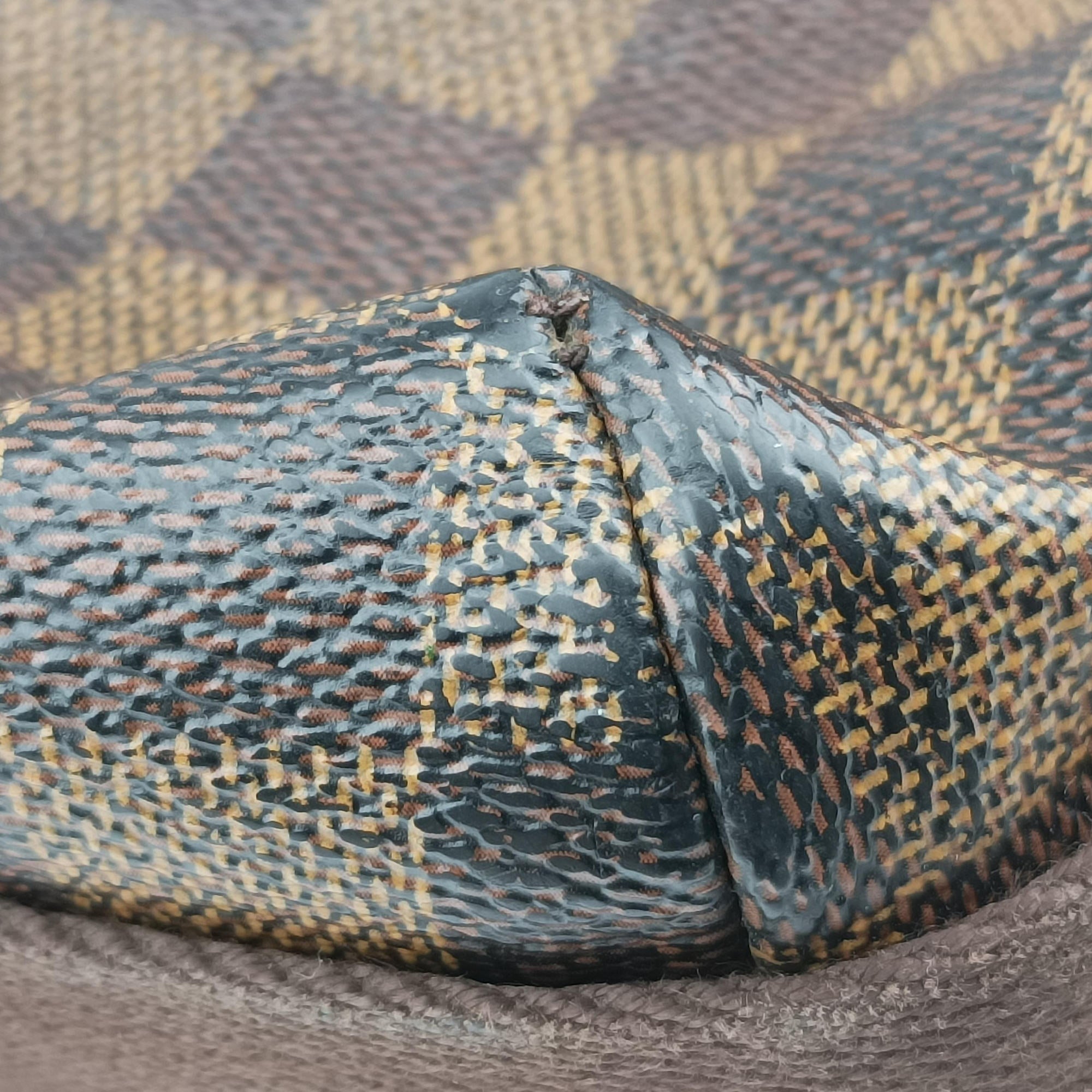 Pre-owned Louis Vuitton BROOKLYN MM EBENE Damier Canvas N51211 shoulderbag | stylenewstar