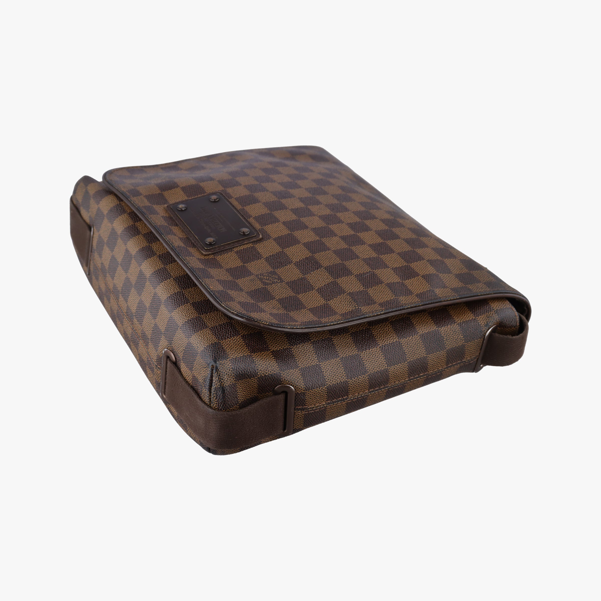 Pre-owned Louis Vuitton BROOKLYN MM EBENE Damier Canvas N51211 shoulderbag | stylenewstar