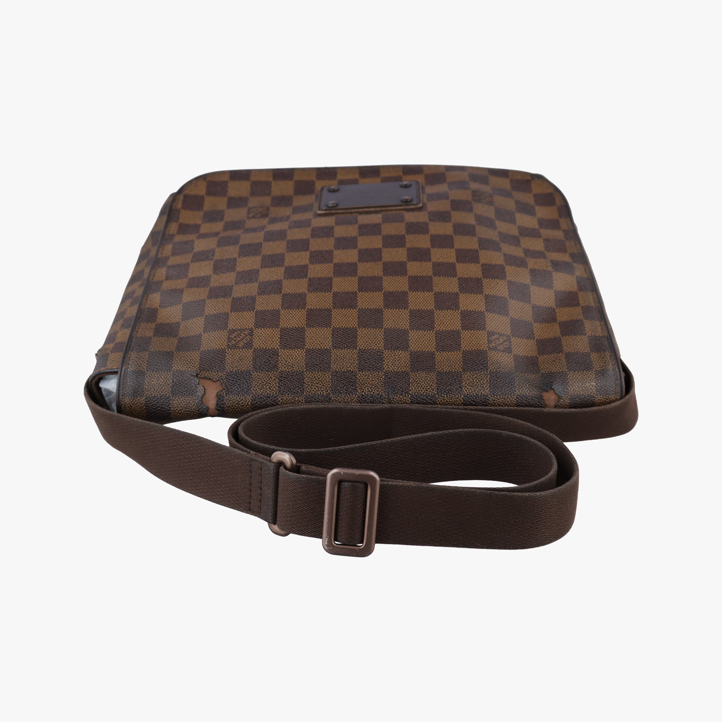 Pre-owned Louis Vuitton BROOKLYN MM EBENE Damier Canvas N51211 shoulderbag | stylenewstar