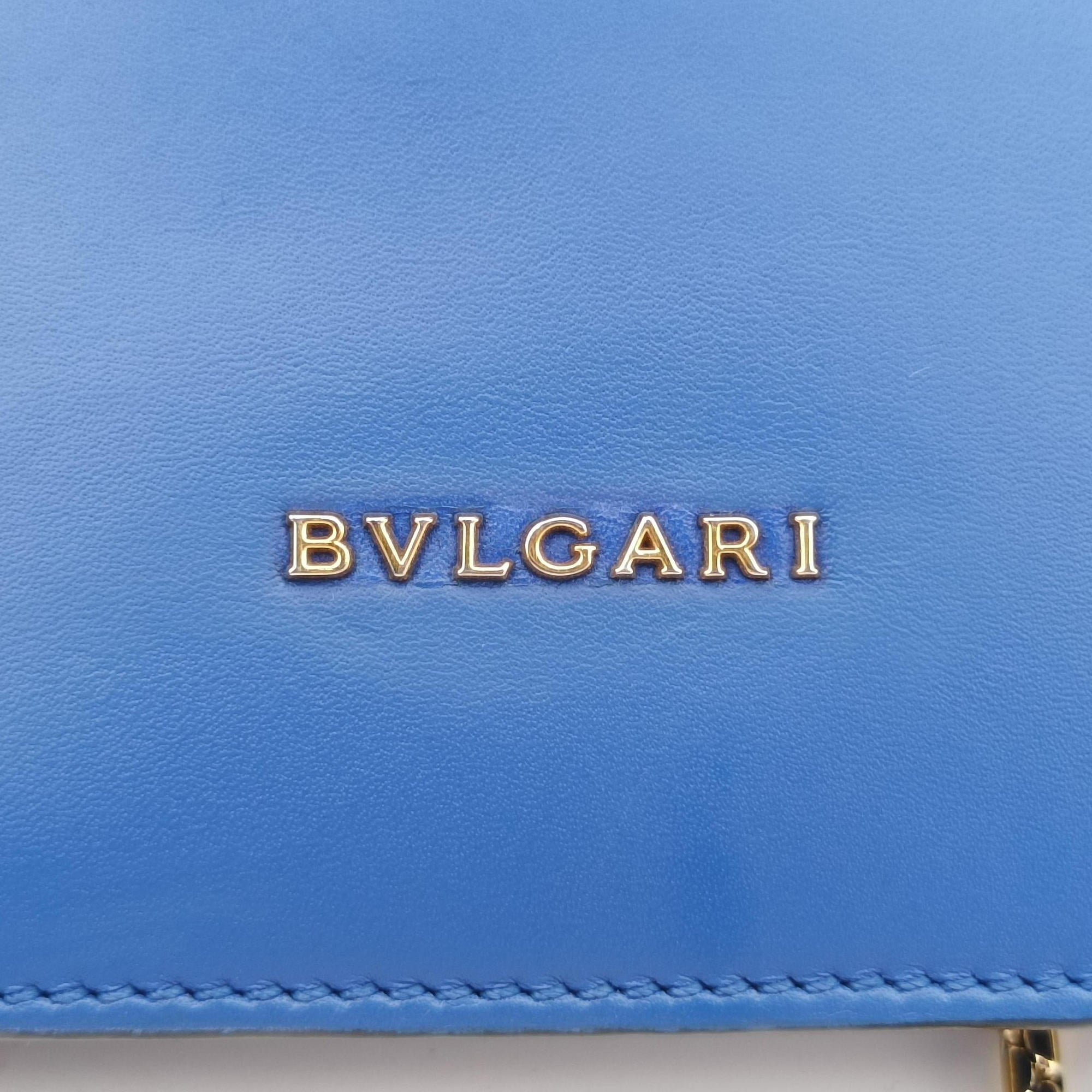 Vintage Bvlgari SERPENTI FOREVER Blue Galuchat Skin×Leather  shoulderbag | stylenewstar