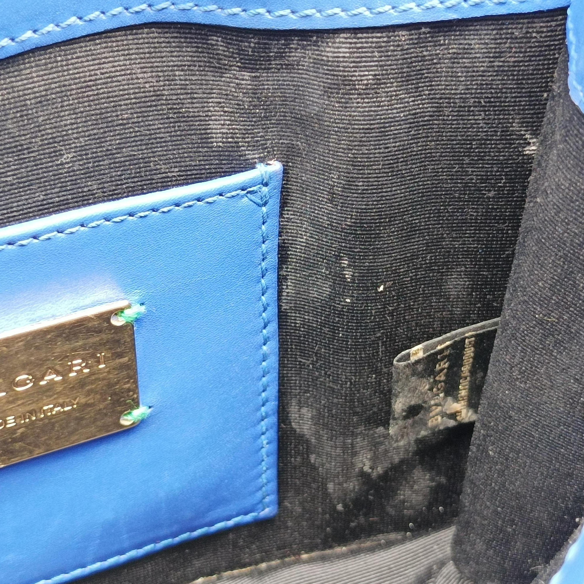 Vintage Bvlgari SERPENTI FOREVER Blue Galuchat Skin×Leather  shoulderbag | stylenewstar