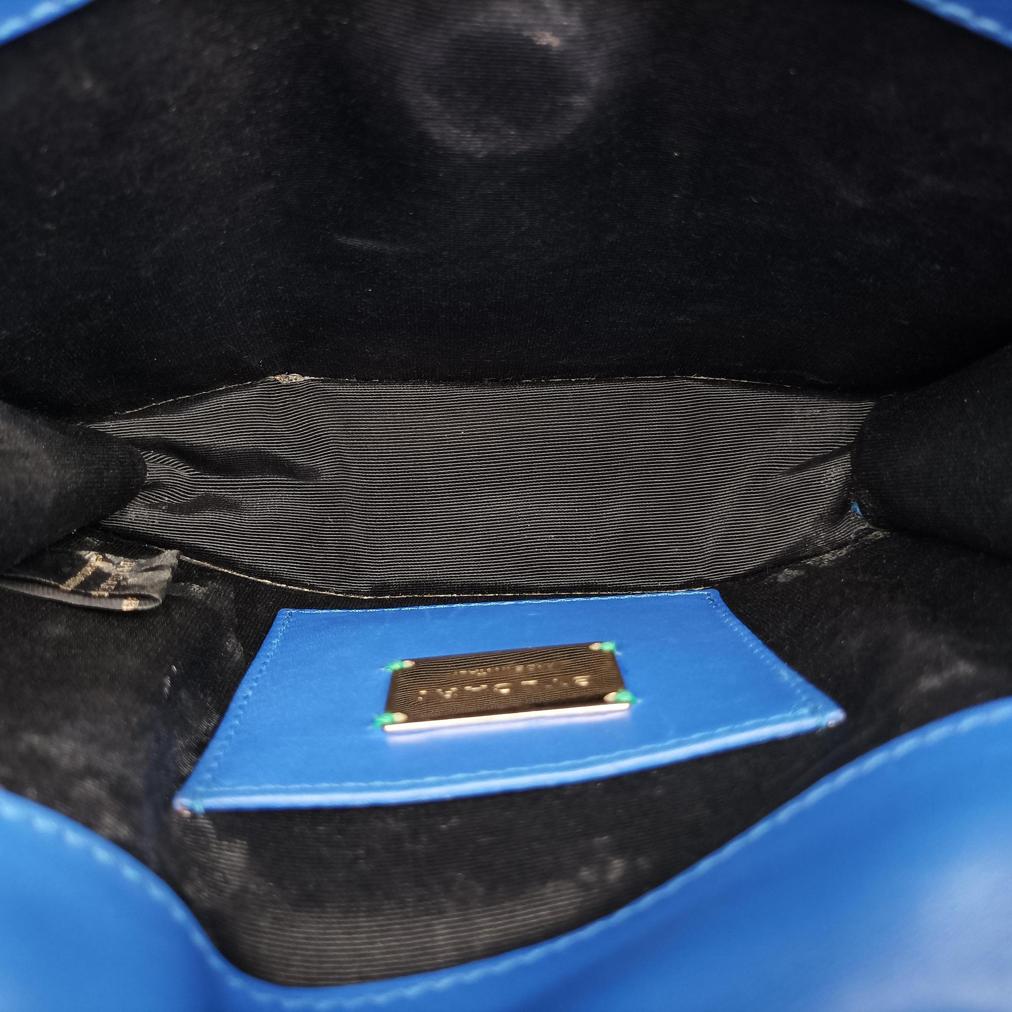 Vintage Bvlgari SERPENTI FOREVER Blue Galuchat Skin×Leather  shoulderbag | stylenewstar