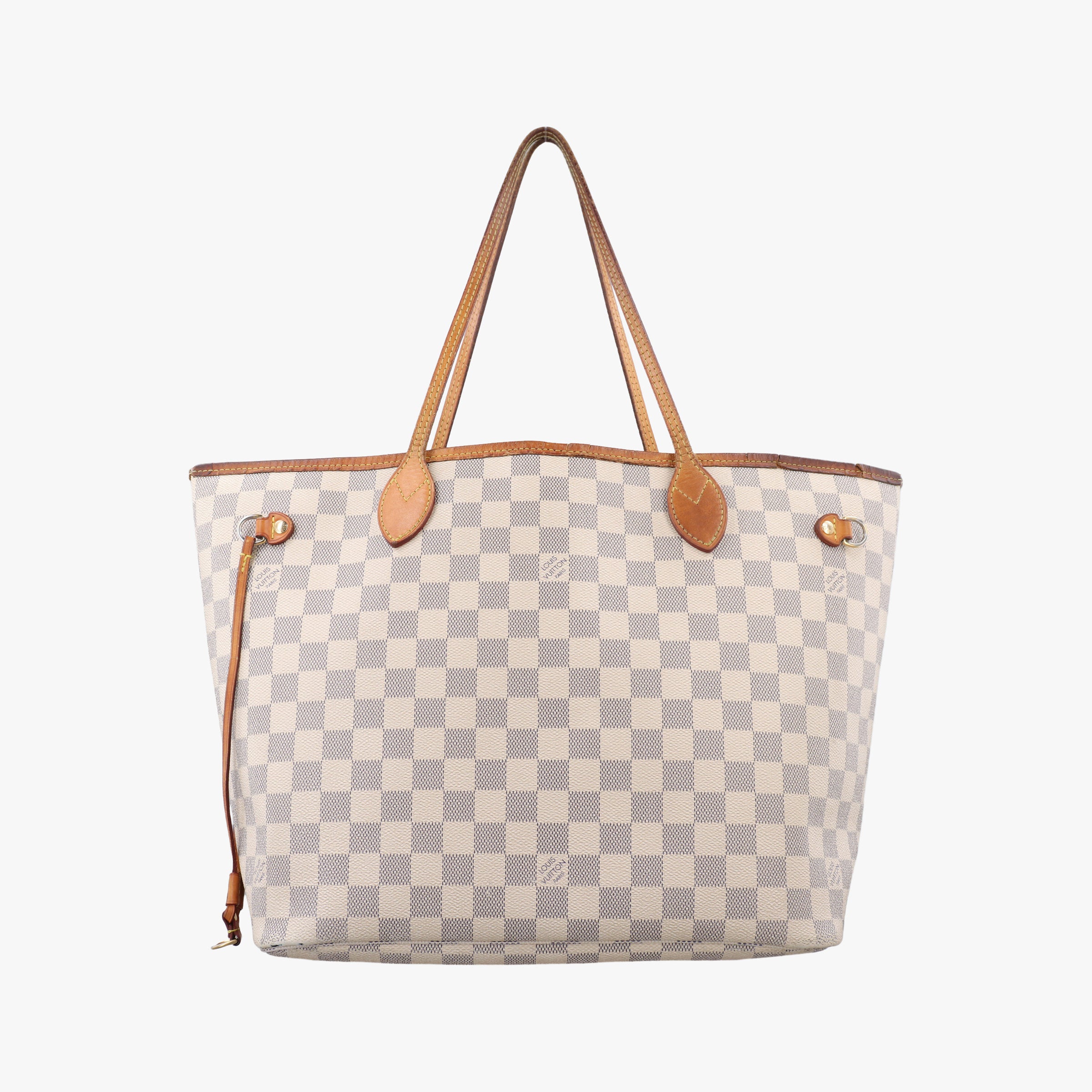 Pre-owned Louis Vuitton NEVERFULL MM Azur Damier Canvas N51107 shoulderbag | stylenewstar