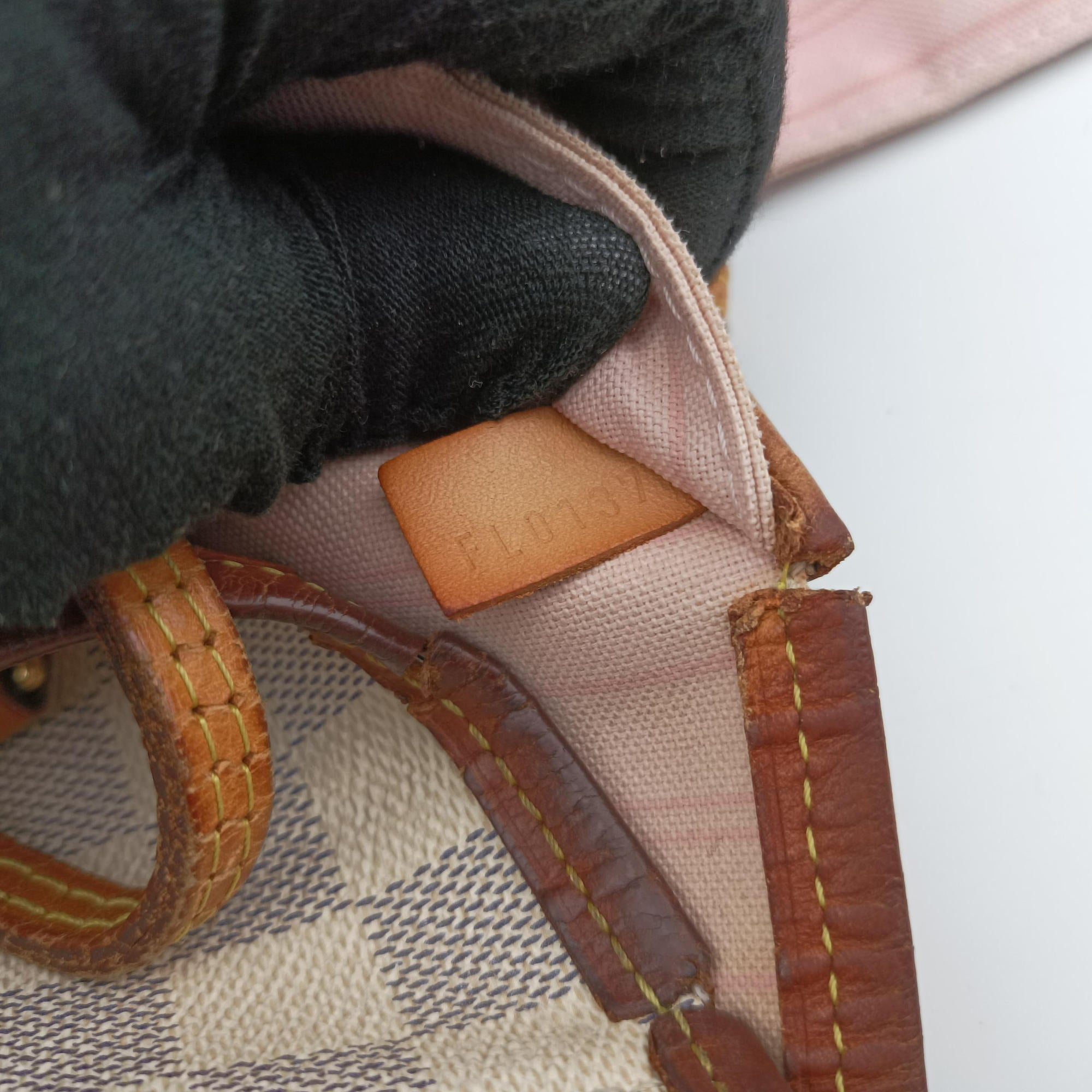 Pre-owned Louis Vuitton NEVERFULL MM Azur Damier Canvas N51107 shoulderbag | stylenewstar