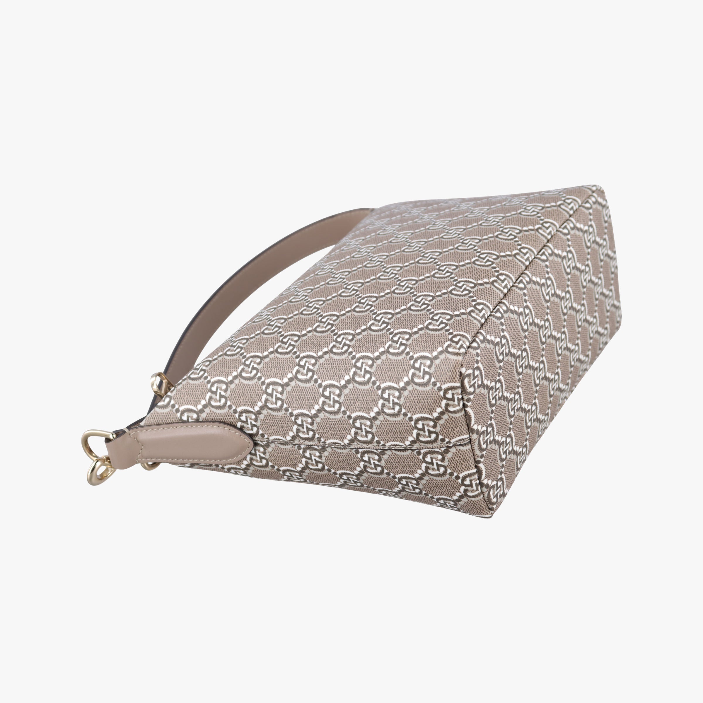 Pre-owned Gucci GG Shadow Beige PVC coated canvas × leather 795059 handbag | stylenewstar