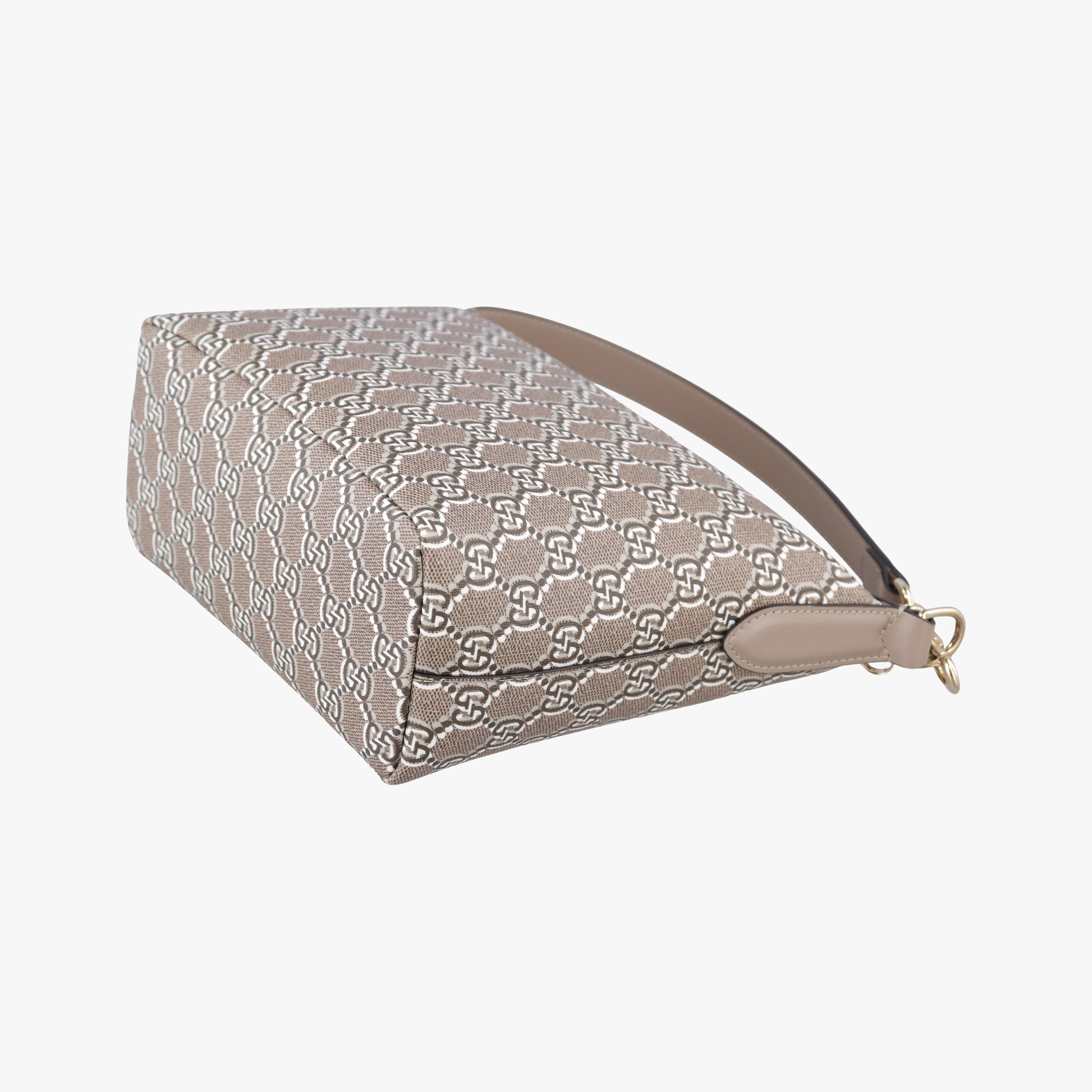 Pre-owned Gucci GG Shadow Beige PVC coated canvas × leather 795059 handbag | stylenewstar