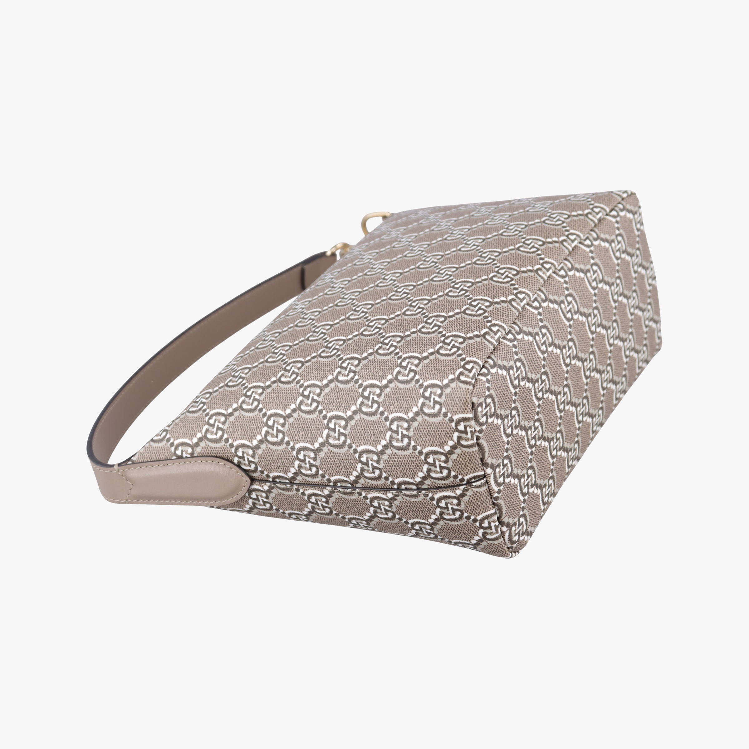 Pre-owned Gucci GG Shadow Beige PVC coated canvas × leather 795059 handbag | stylenewstar