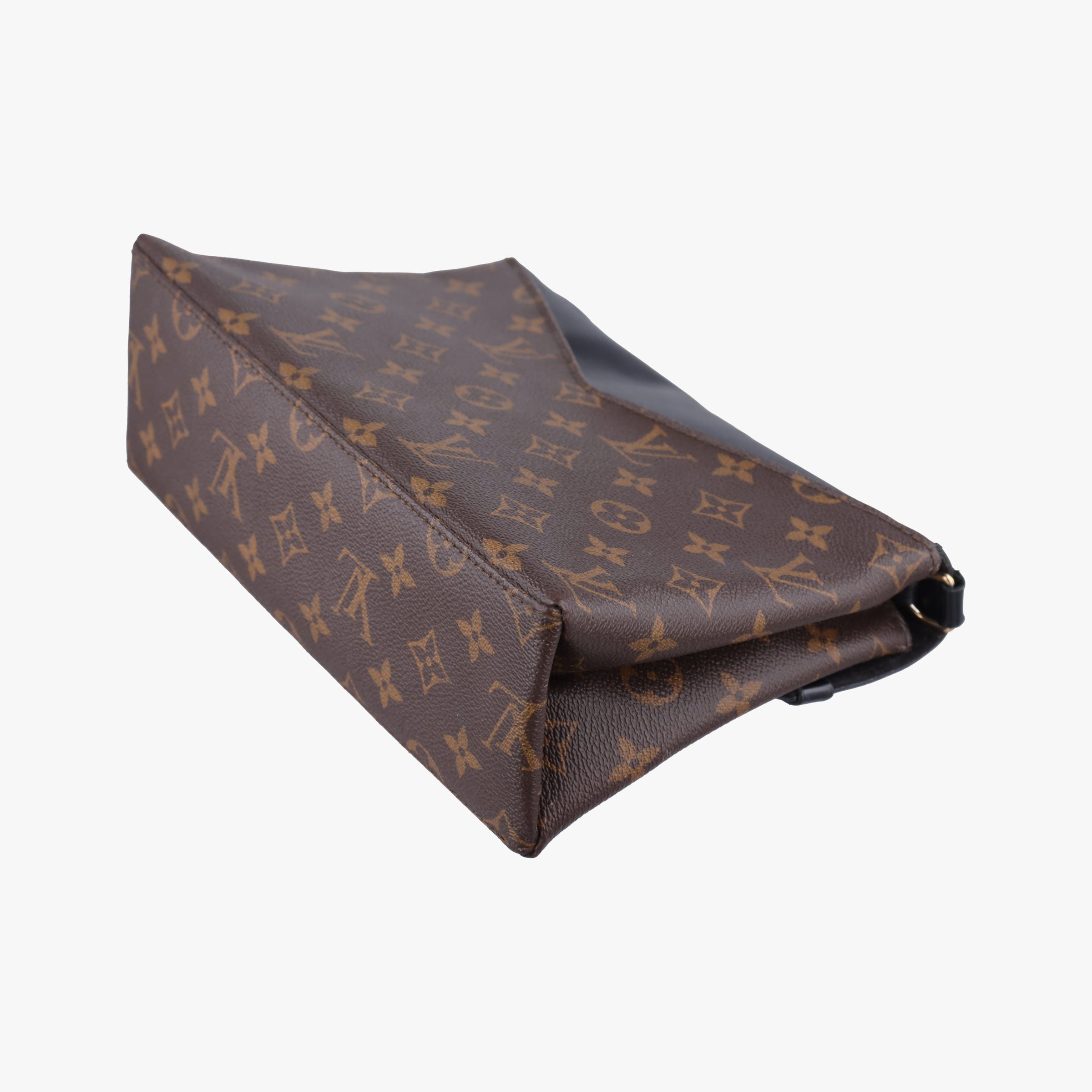 Pre-owned Louis Vuitton Saint Michel Freesia Brown×Noir Monogram Canvas×epi M44030 shoulderbag | stylenewstar