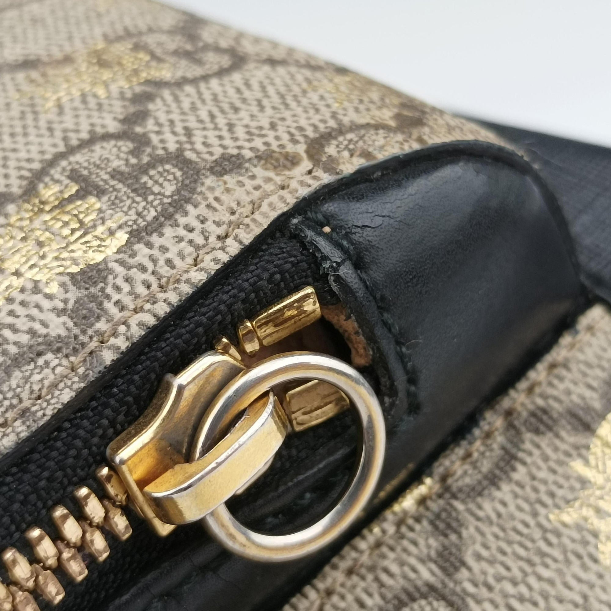 Pre-owned Gucci GG Supreme Tian Brown PVC coated canvas 427042 backpack/rucksack | stylenewstar