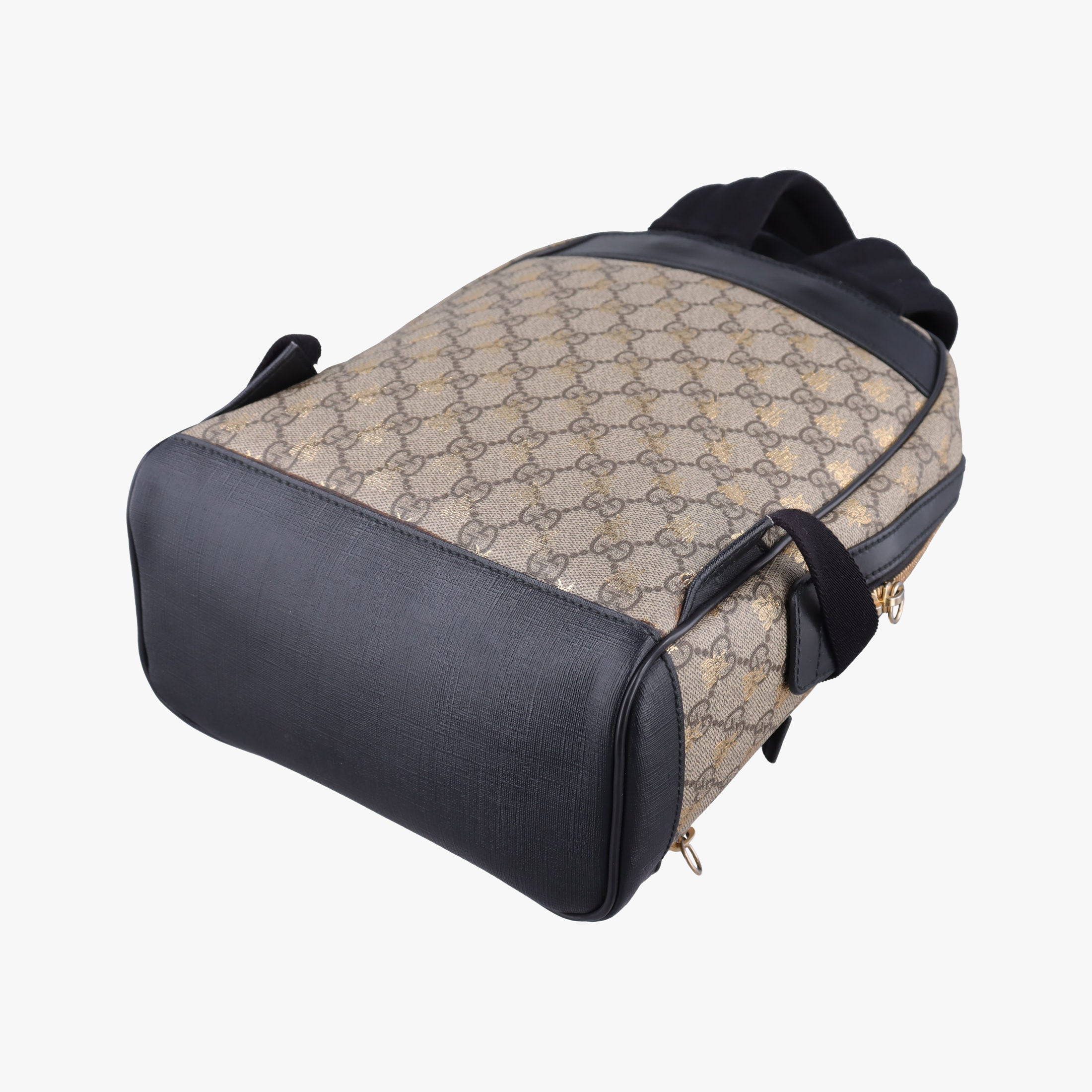 Pre-owned Gucci GG Supreme Tian Brown PVC coated canvas 427042 backpack/rucksack | stylenewstar