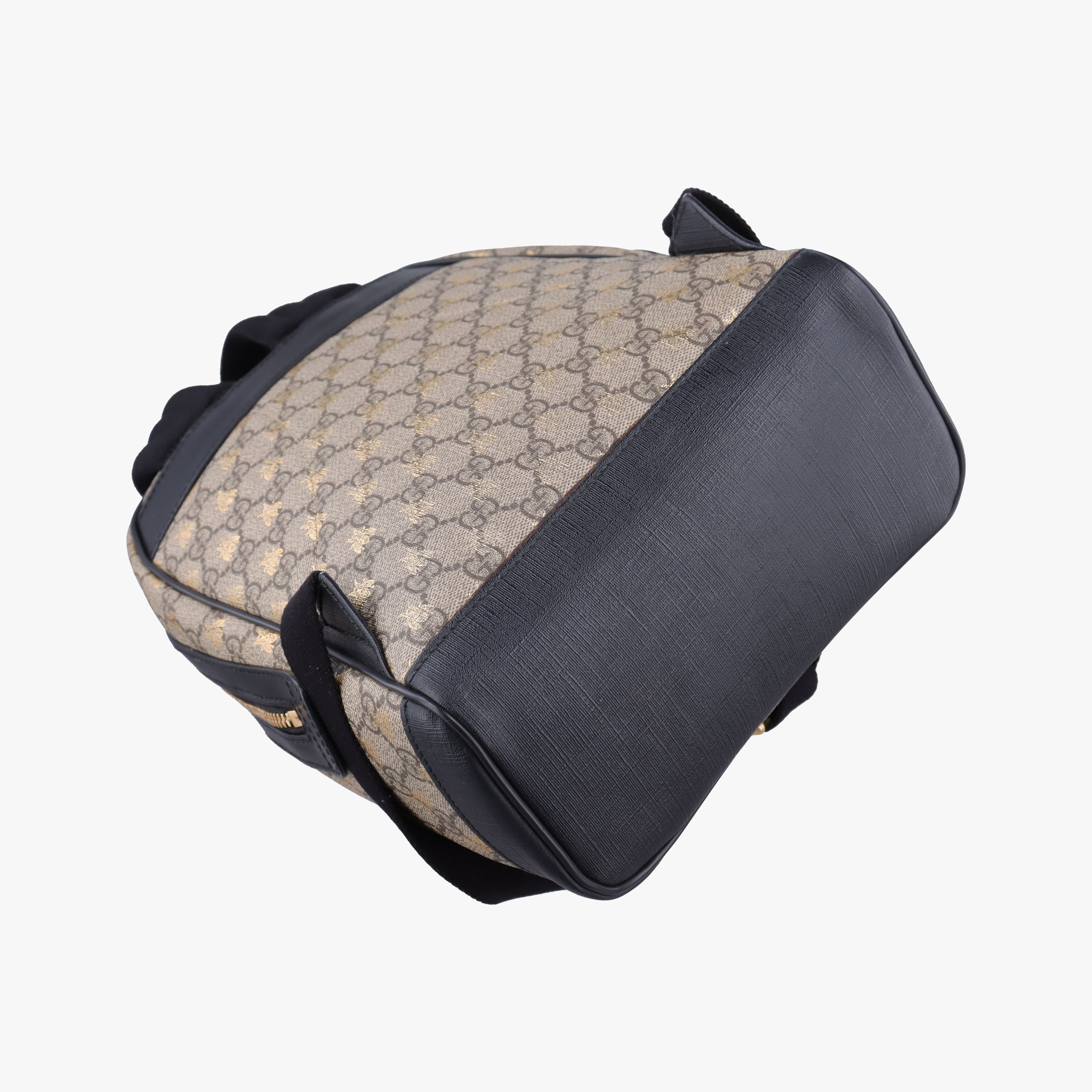 Pre-owned Gucci GG Supreme Tian Brown PVC coated canvas 427042 backpack/rucksack | stylenewstar
