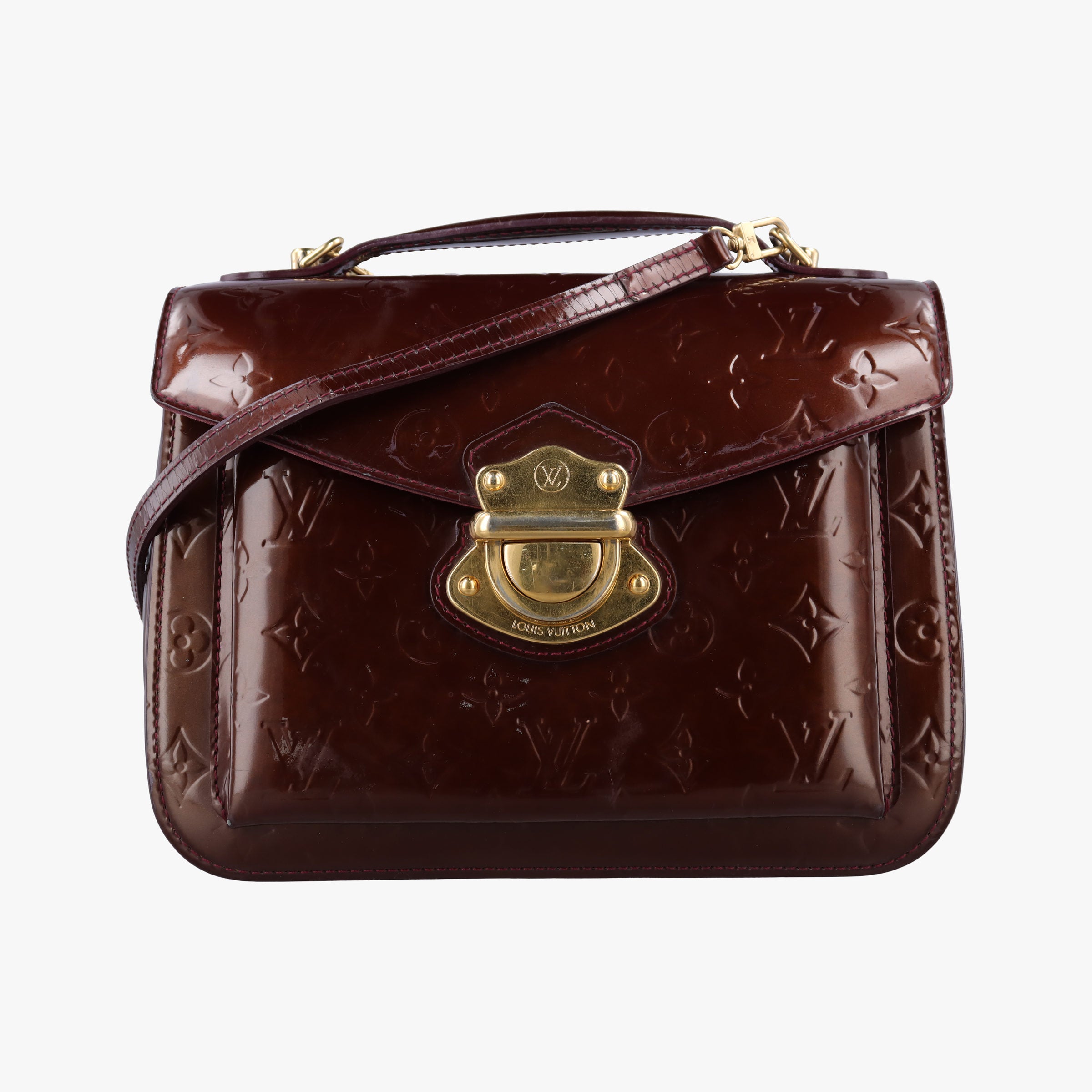 Pre-owned Louis Vuitton MIRADA AMARANTE Vernis M91397 shoulderbag | stylenewstar