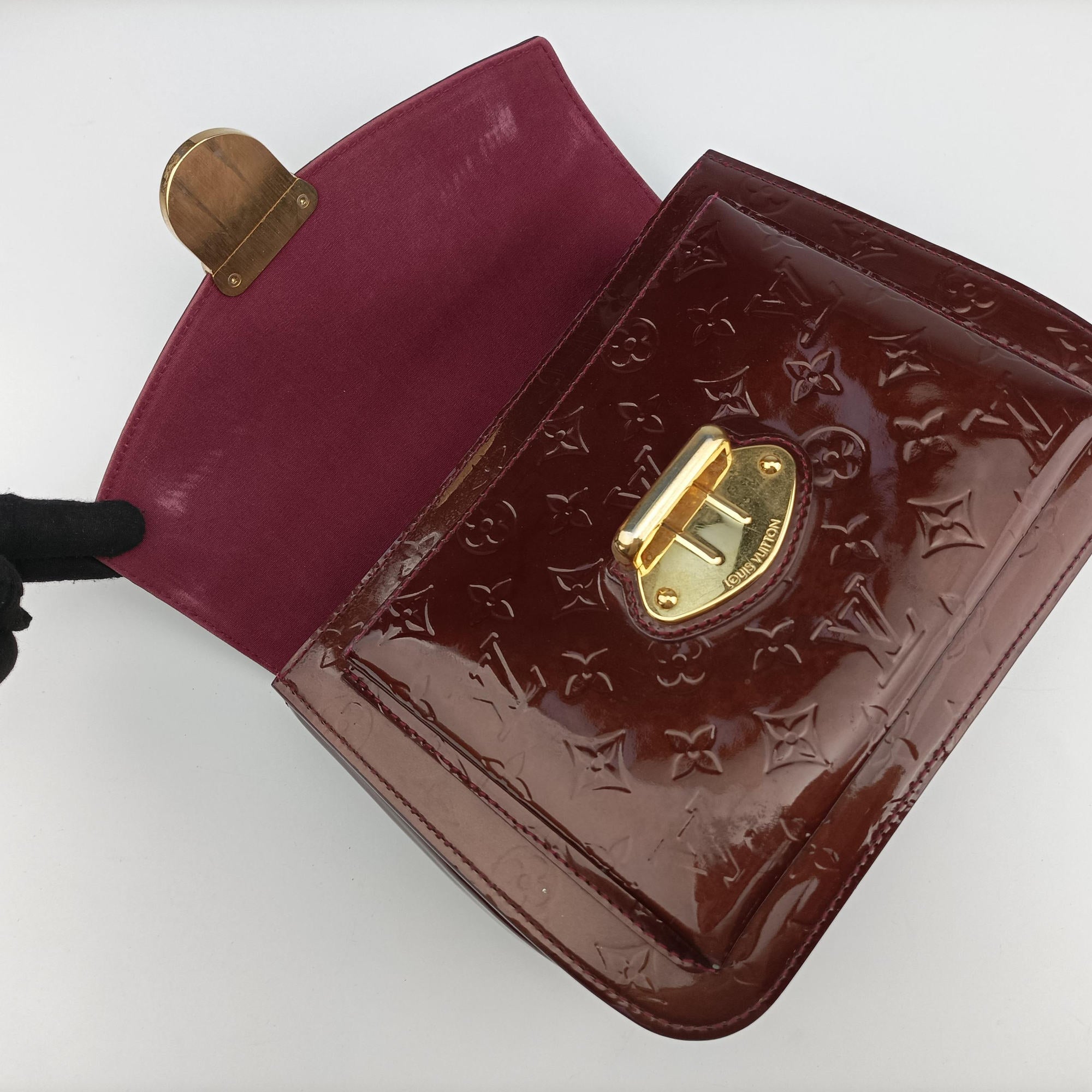 Pre-owned Louis Vuitton MIRADA AMARANTE Vernis M91397 shoulderbag | stylenewstar